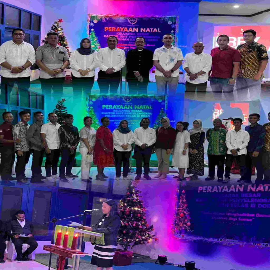 KUPP Kelas III Dobo Rayakan Natal Perdana: Ruswan Wusurwut Cetak Sejarah Baru di Kantor Syahbandar