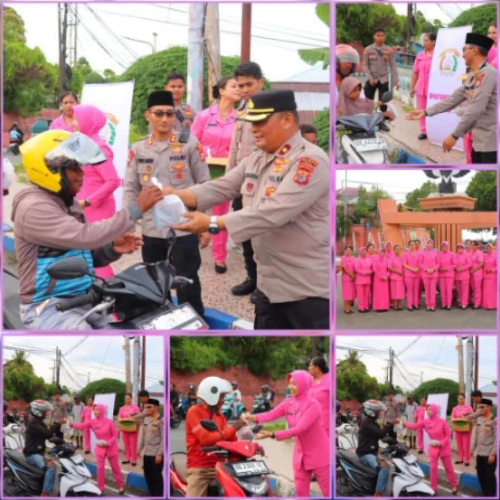 Kapolres Tual dan Bhayangkari Bagikan Takjil di Simpang SKB, Rajut Silaturahmi di Bulan Ramadhan