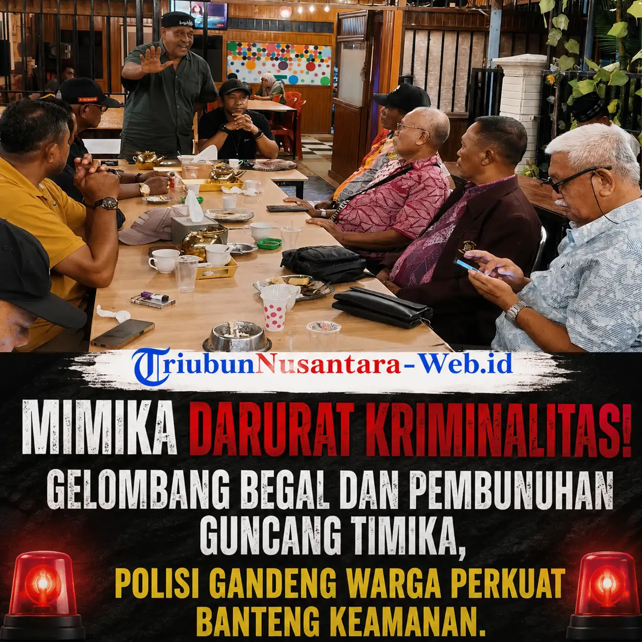 MIMIKA DARURAT KRIMINALITAS! Gelombang Begal dan Pembunuhan Guncang Timika, Polisi Gandeng Warga Perkuat Benteng Keamanan