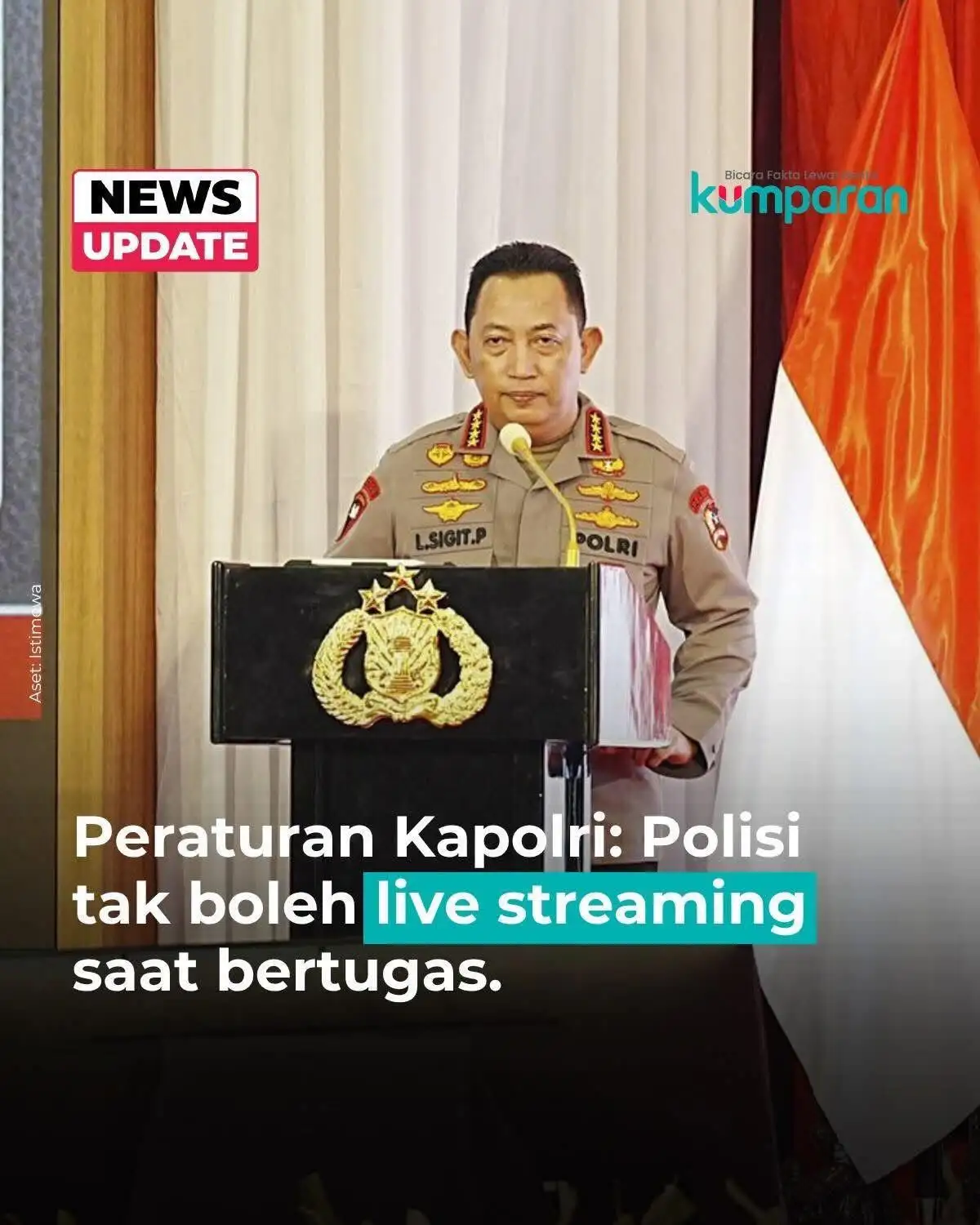 Mabes Polri Larang Anggota Live Streaming Saat Bertugas: Profesionalitas Jadi Taruhan
