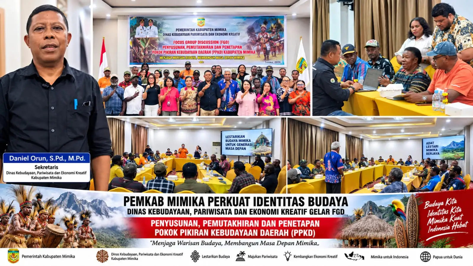 PEMKAB MIMIKA DORONG PELESTARIAN BUDAYA: TRADISI DAN PERMAINAN RAKYAT JANGAN SAMPAI HILANG DITELAN ZAMAN