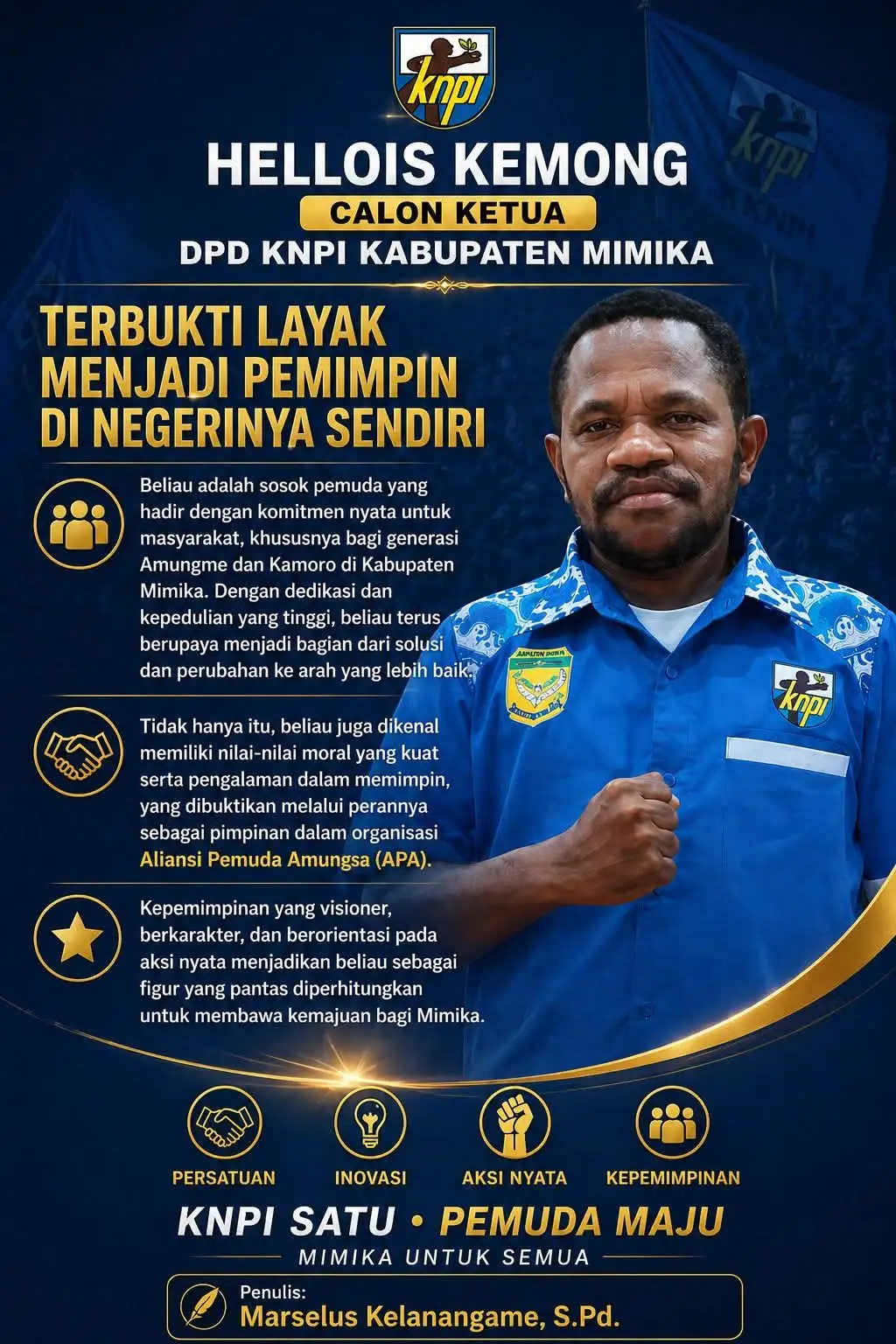 KNPI JANGAN JADI PANGGUNG ELIT!” — ELOIS KEMONG M DIDORONG JADI SIMBOL PERLAWANAN PEMUDA MIMIKA