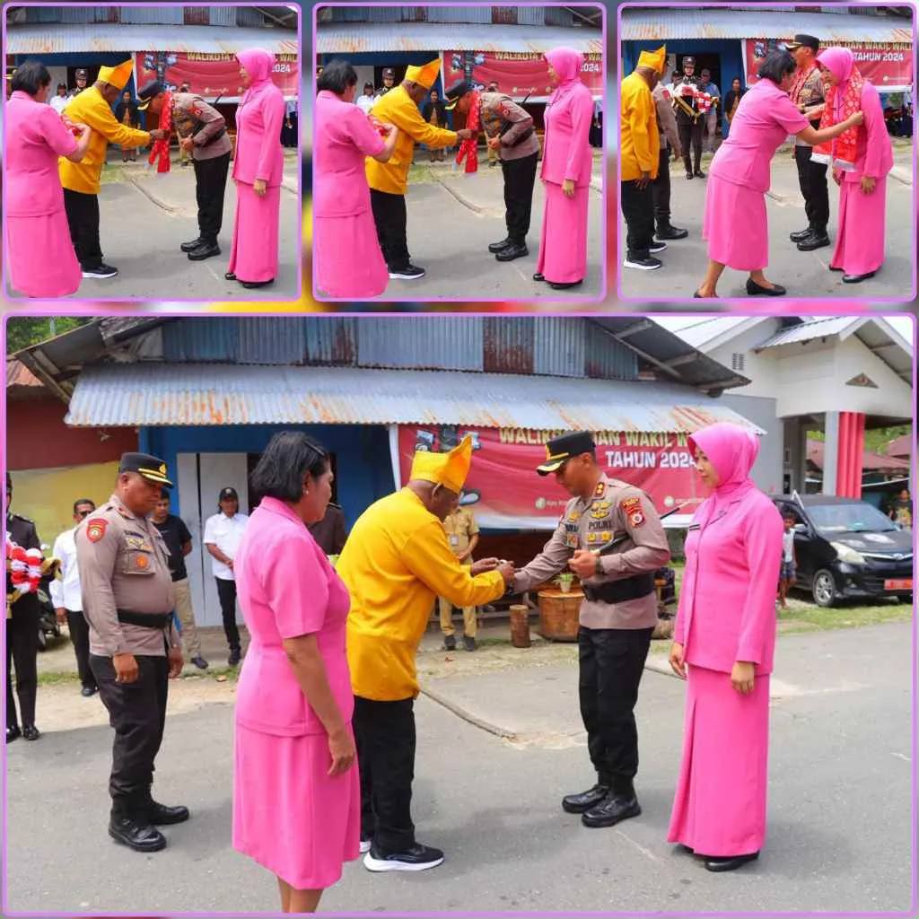 Kapolres Tual AKBP Whansi Des Asmoro Disambut Meriah dengan Tradisi Adat Kei