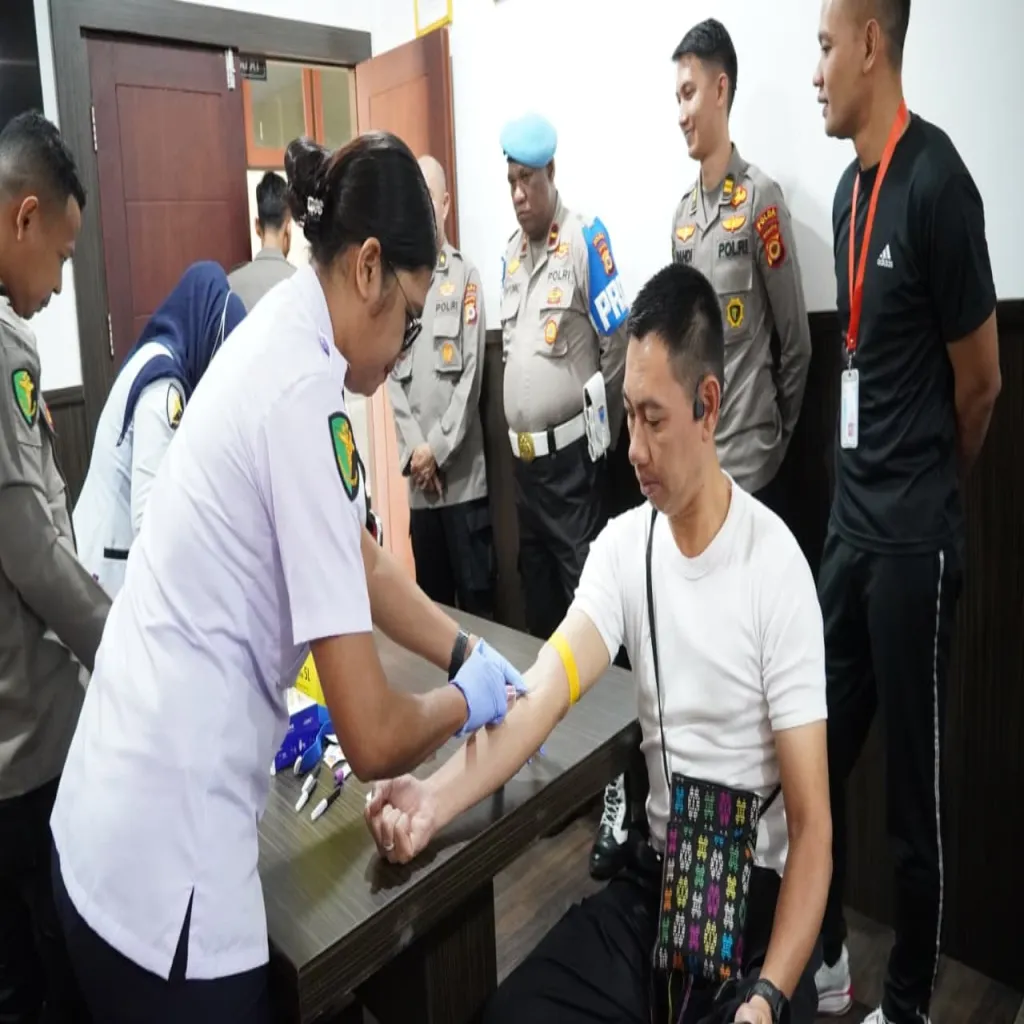Seleksi Sespimen Polri 2026, Delapan Pamen Polda Maluku Jalani Tes Kesehatan