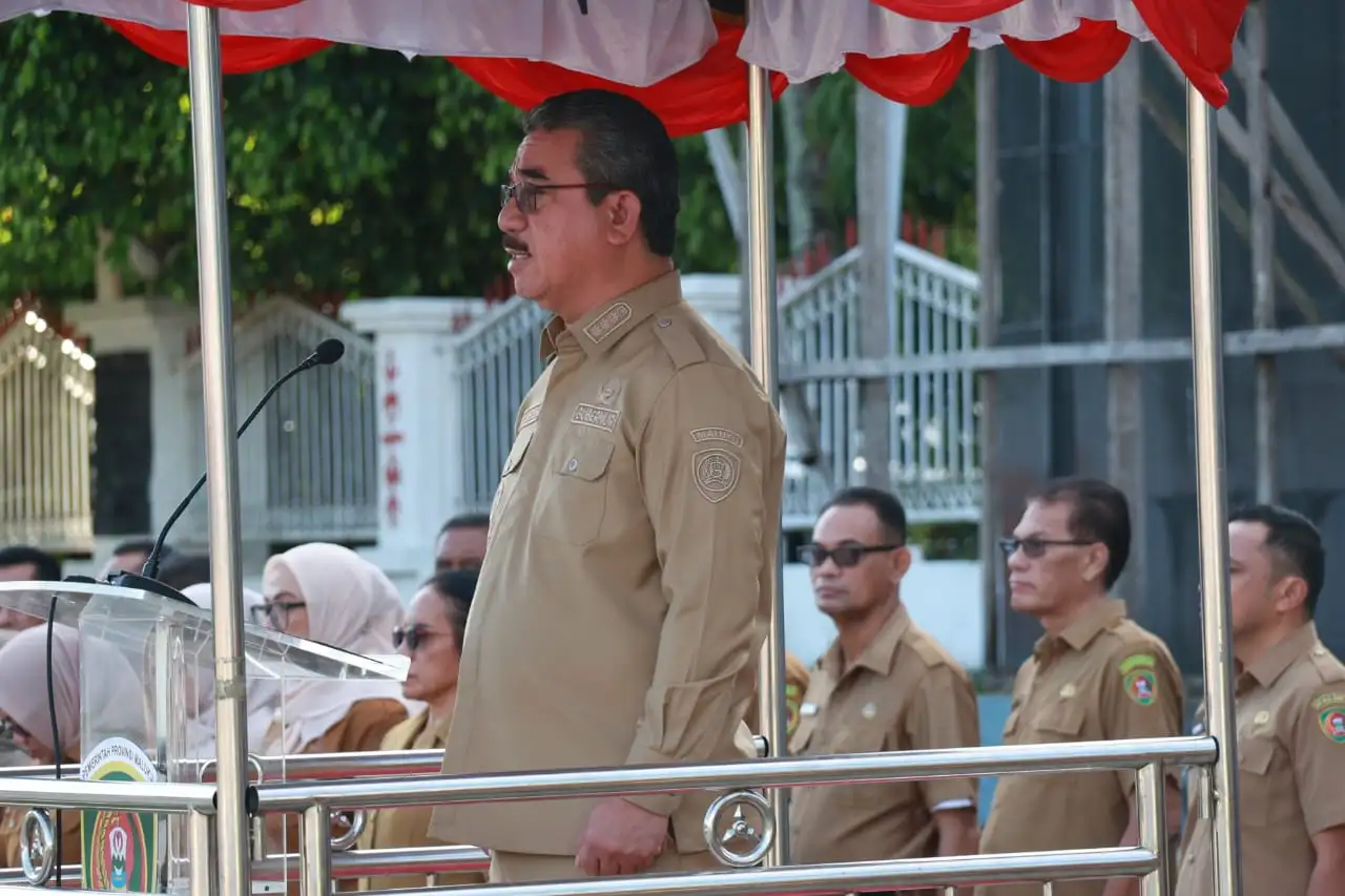 Gubernur Maluku Pimpin Apel Perdana Pasca Lebaran: Tegaskan Disiplin, Integritas, dan Efisiensi Kerja ASN