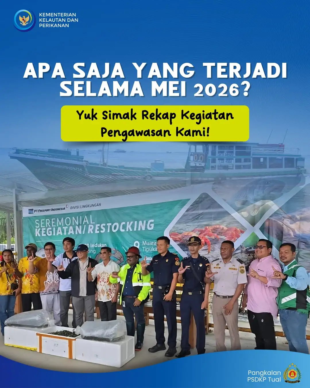 Laut Timur Indonesia Dijaga Ketat,PSDKP Tual Temukan Sejumlah Catatan Kepatuhan Usaha Perikanan
