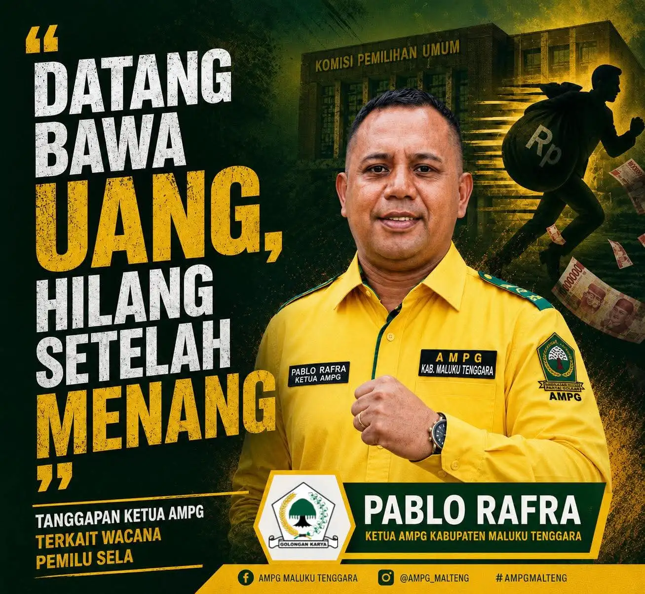 Wacana Pemilu Sela di Maluku Tenggara Picu Kekhawatiran Politik Uang dan Tingginya Biaya Politik