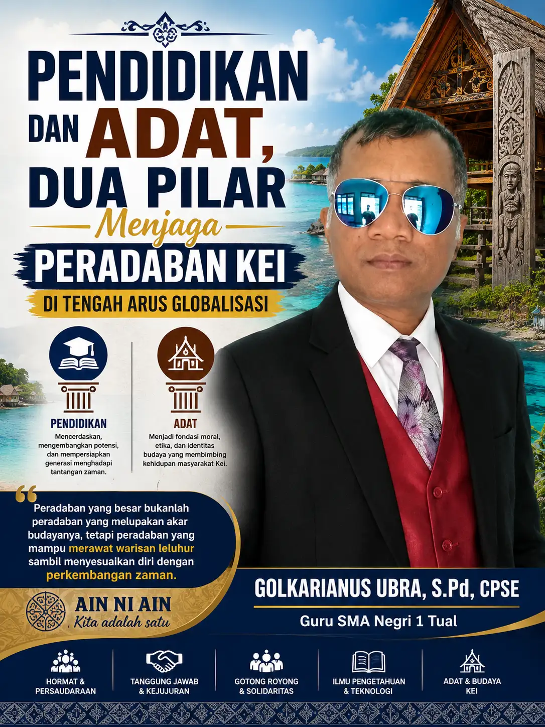 Pendidikan dan Adat, Dua Pilar Menjaga Peradaban Kei di Tengah Arus Globalisasi