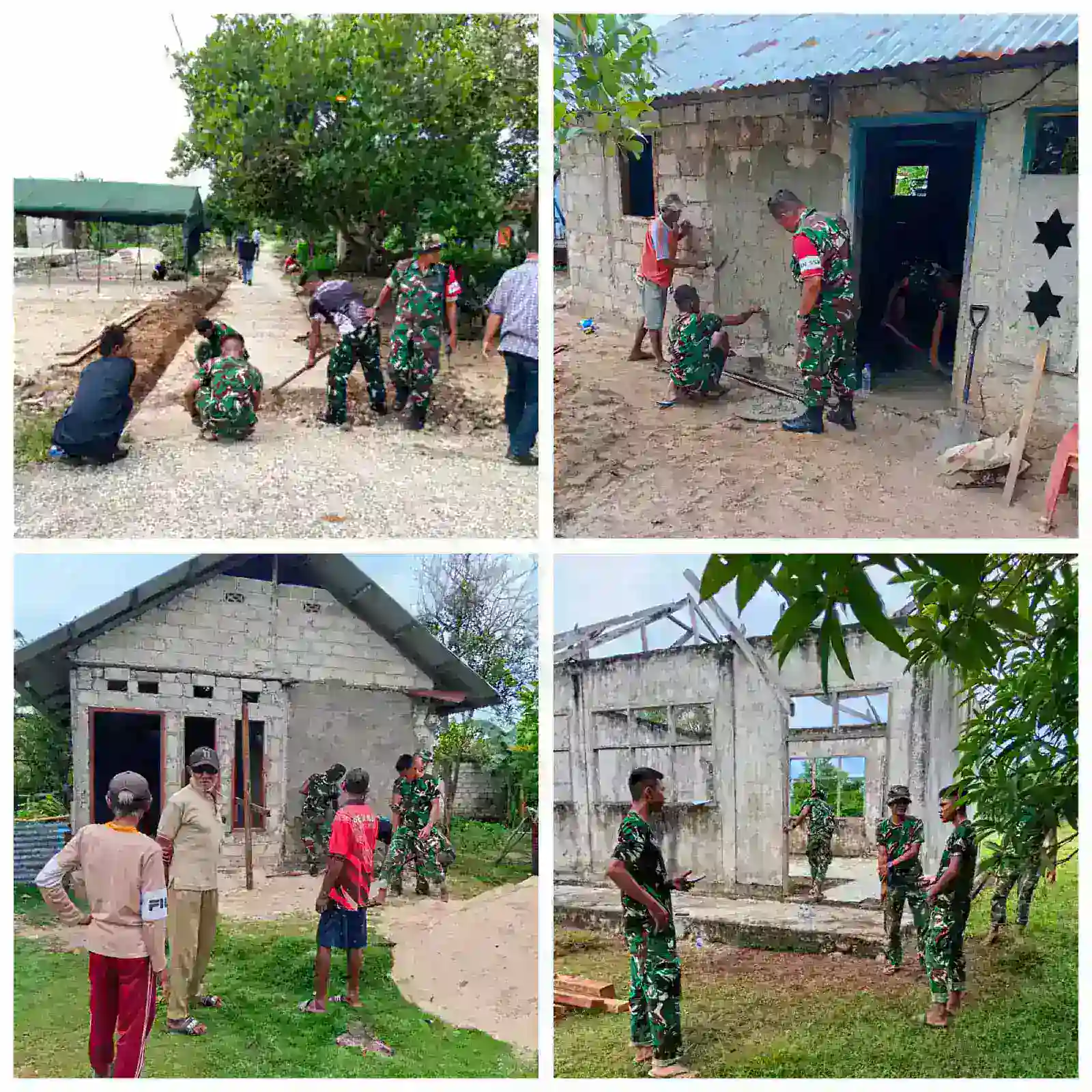 TNI HADIR BANGUN NEGERI, SATGAS TMMD KE-128 KODIM 1511/PULAU MOA MULAI KERJA BESAR DI 19 TITIK