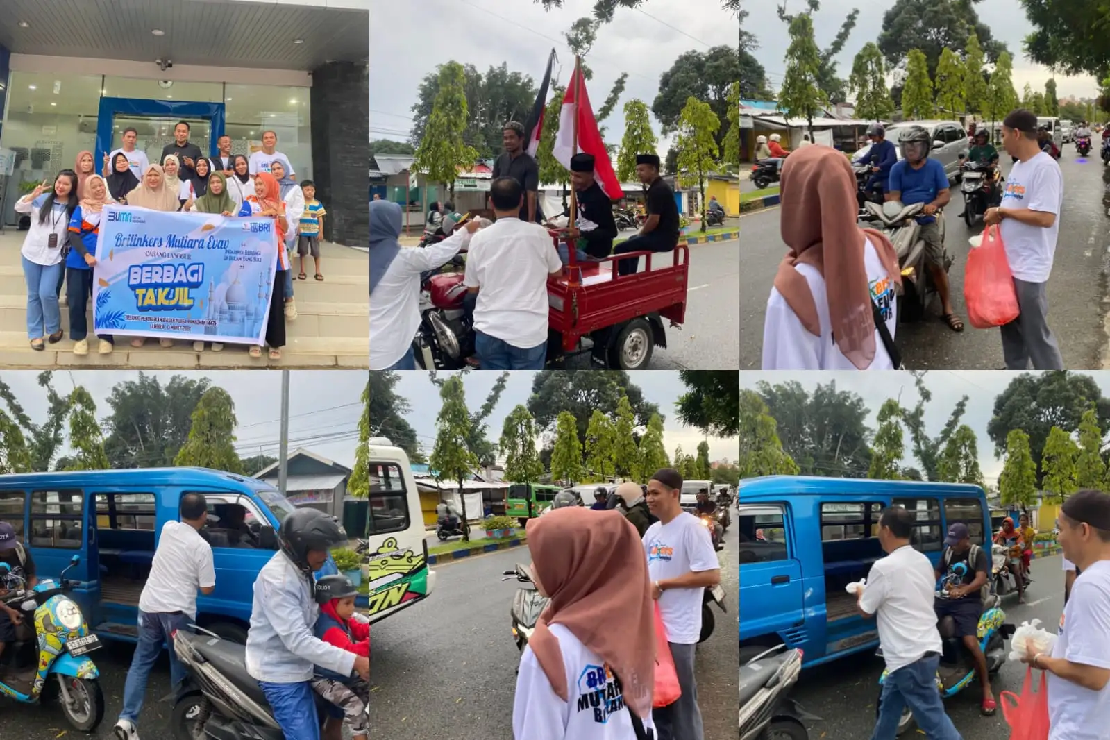 BRI Langgur dan Mitra BRILink Berbagi Takjil, Perkuat Silaturahmi di Bulan Ramadhan