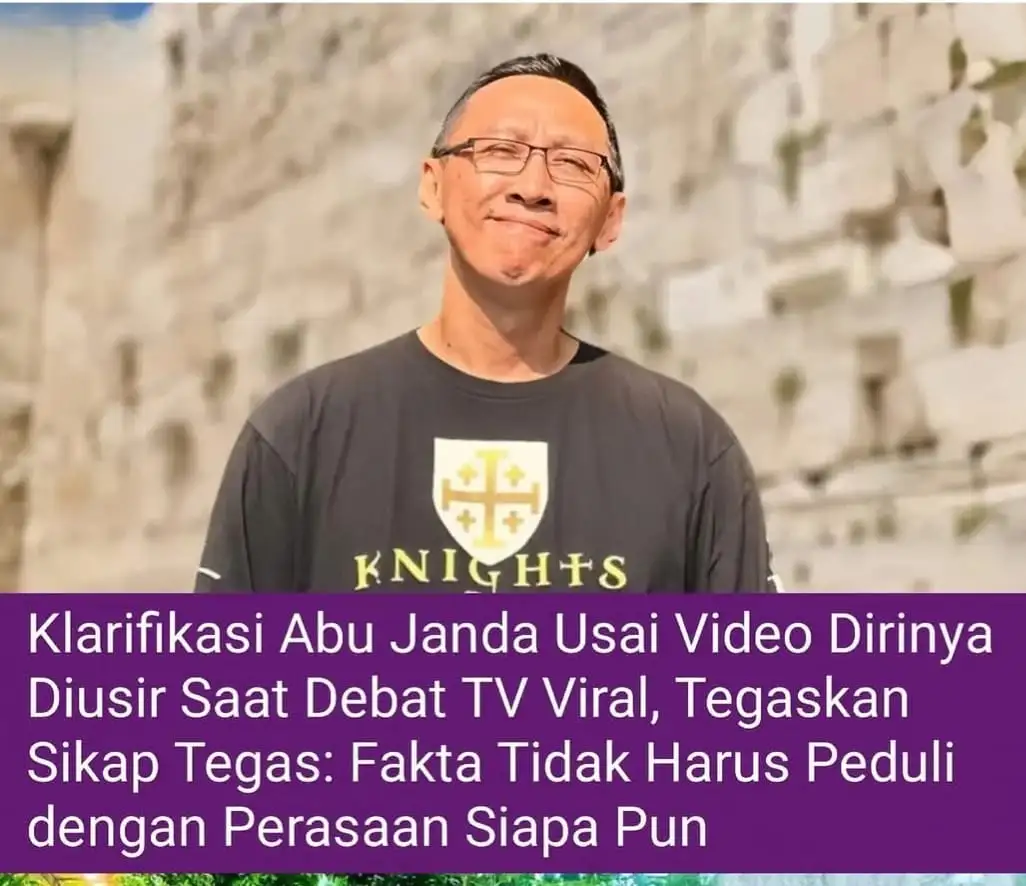 Abu Janda Bantah Diusir dari “Rakyat Bersuara”, Sebut Video Viral Dipotong dan Perdebatan Berlanjut