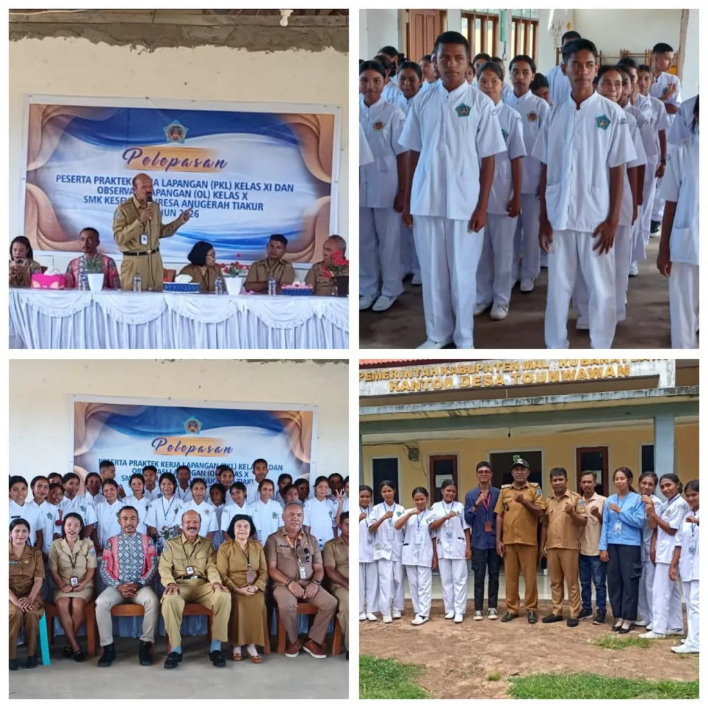 46 SISWA SMK KESEHATAN IRESA ANUGERAH TIAKUR RESMI DILEPAS PKL DAN OBSERVASI LAPANGAN, PERKUAT SDM KESEHATAN DI MALUKU BARAT DAYA