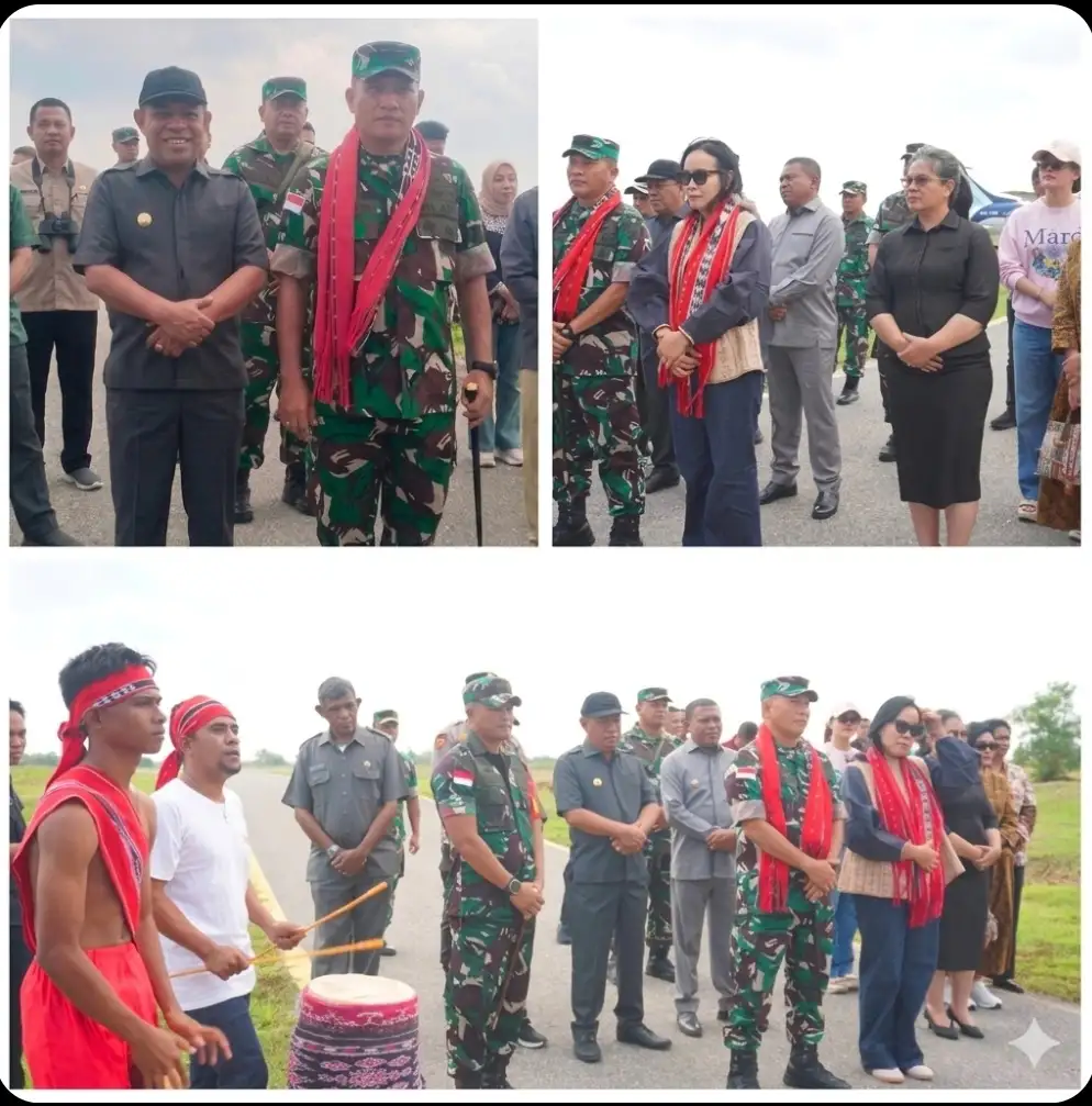 BUPATI MALUKU BARAT DAYA DAN FORKOPIMDA SAMBUT DANREM 151/BINAIYA DI PULAU MOA, DUKUNG PENUH PROGRAM TMMD DEMI KESEJAHTERAAN RAKYAT