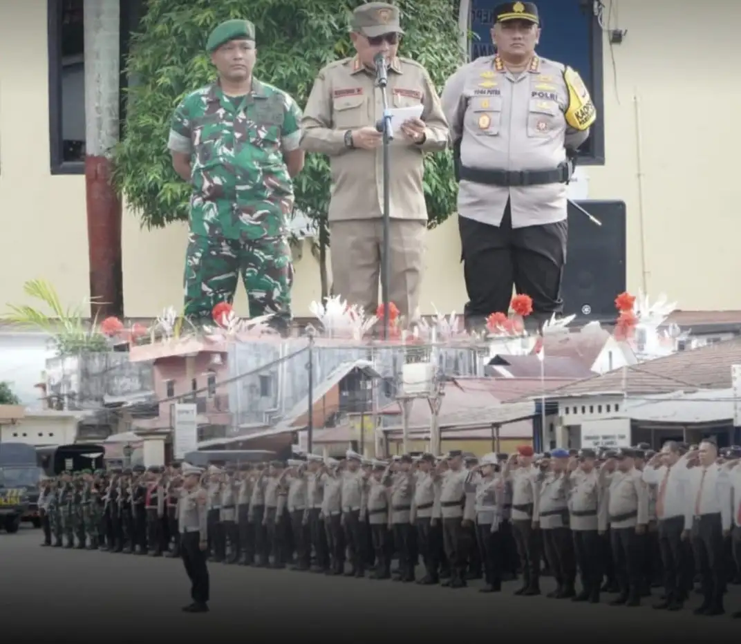 Wali Kota Ambon Pimpin Apel Gelar Pasukan Operasi Ketupat 2026