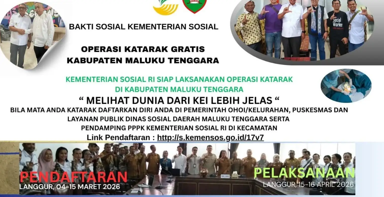 Ratusan Warga Kei hingga Aru Ikuti Operasi Katarak Gratis Kemensos
