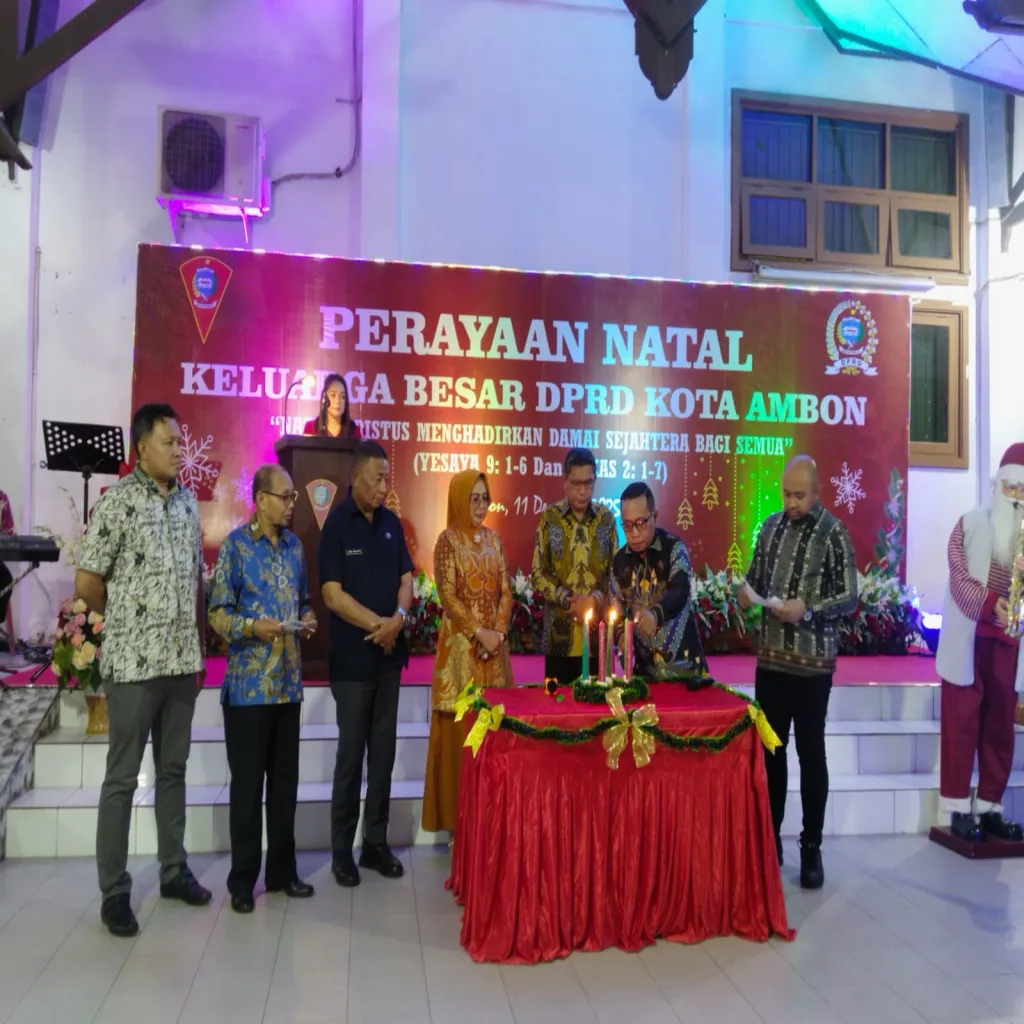 Perayaan Natal Keluarga Besar DPRD Kota Ambon Diharapkan Berikan Damai Sejahtera Bagian Seluruh Masyarakat Kota Ambon