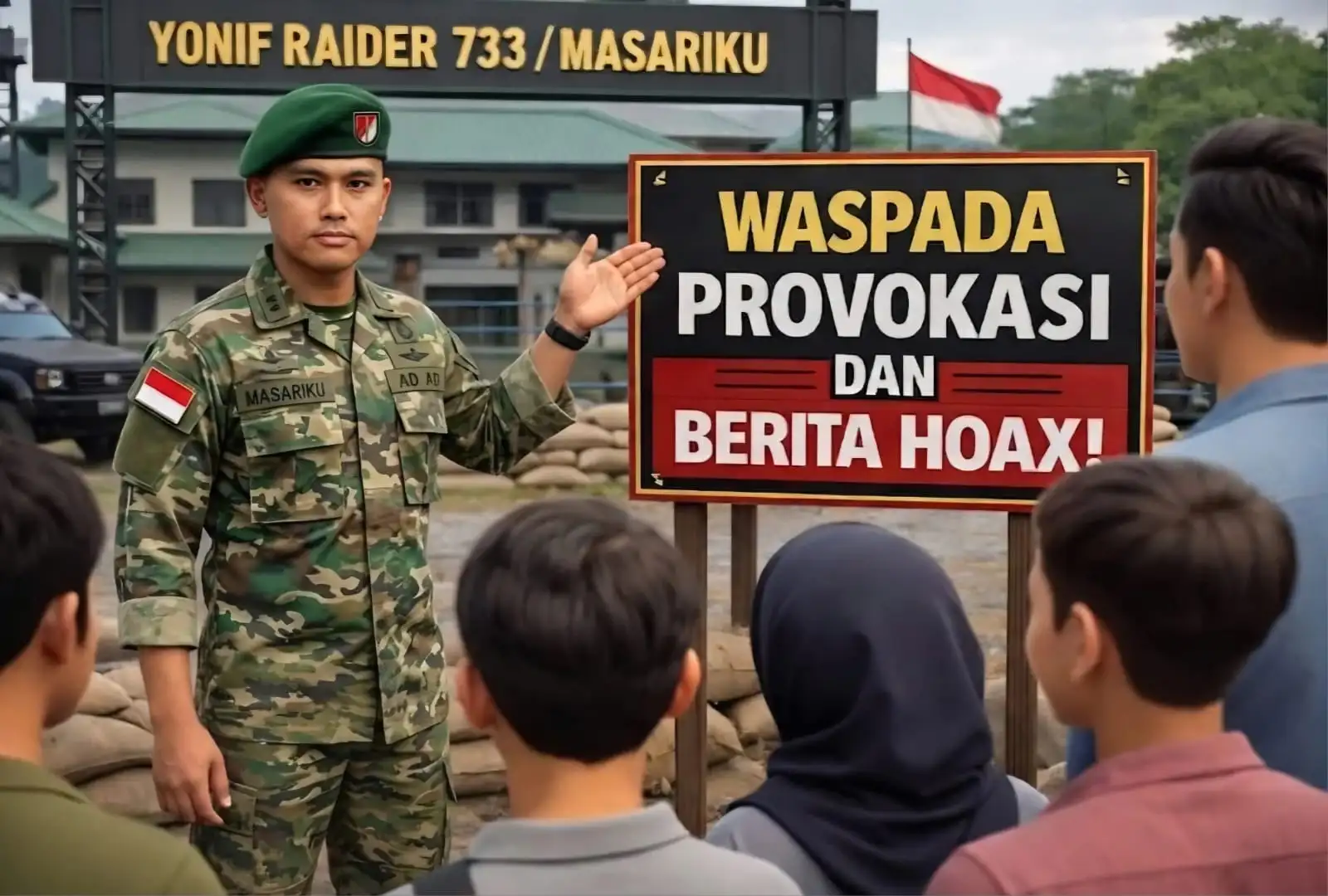 Danyonif 733/Masariku Klarifikasi Terkait Insiden Prajurit di Sanana
