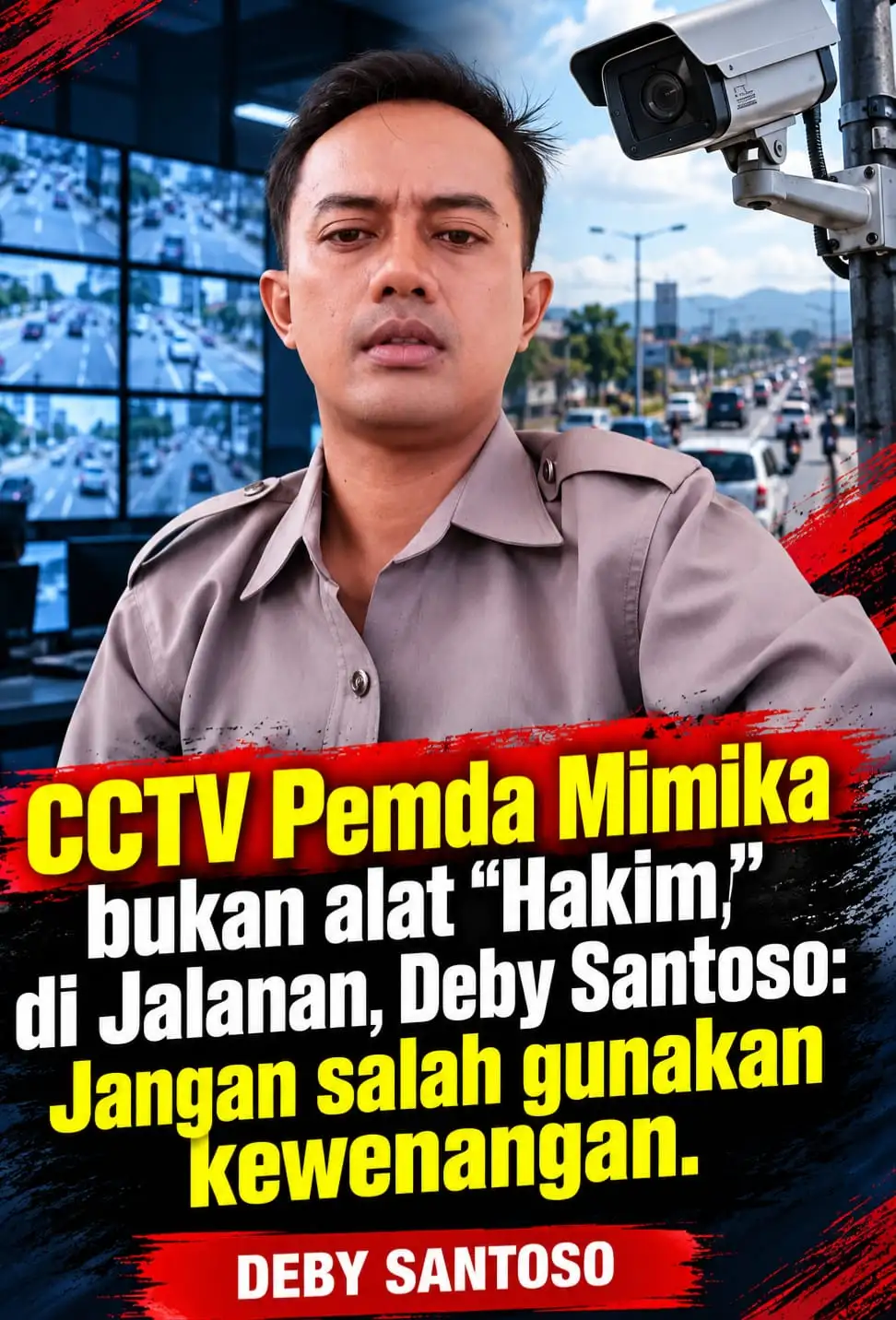 CCTV PEMDA MIMIKA BUKAN ALAT “HAKIM” DI JALANAN, DEBY SANTOSO: JANGAN SALAH GUNAKAN KEWENANGAN!