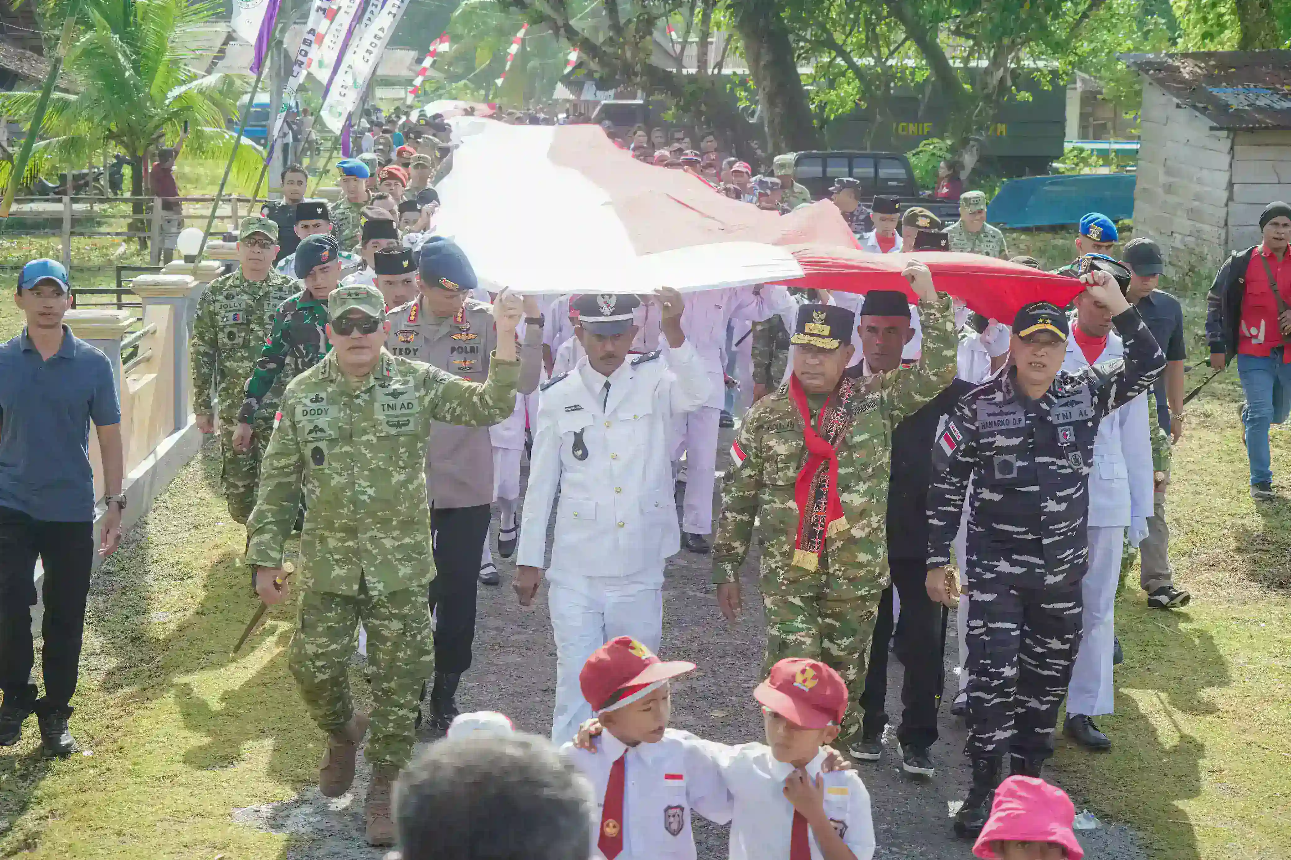 Kapendam Pattimura Tegaskan: Tak Ada Pengibaran Bendera RMS, Yang Ada Bendera Merah Putih Sepanjang 500 Meter
