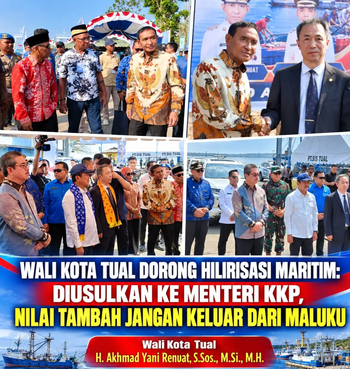 WALI KOTA TUAL DORONG HILIRISASI MARITIM: INDUSTRI GARAM DIUSULKAN KE MENTERI KKP, NILAI TAMBAH JANGAN KELUAR DARI MALUKU