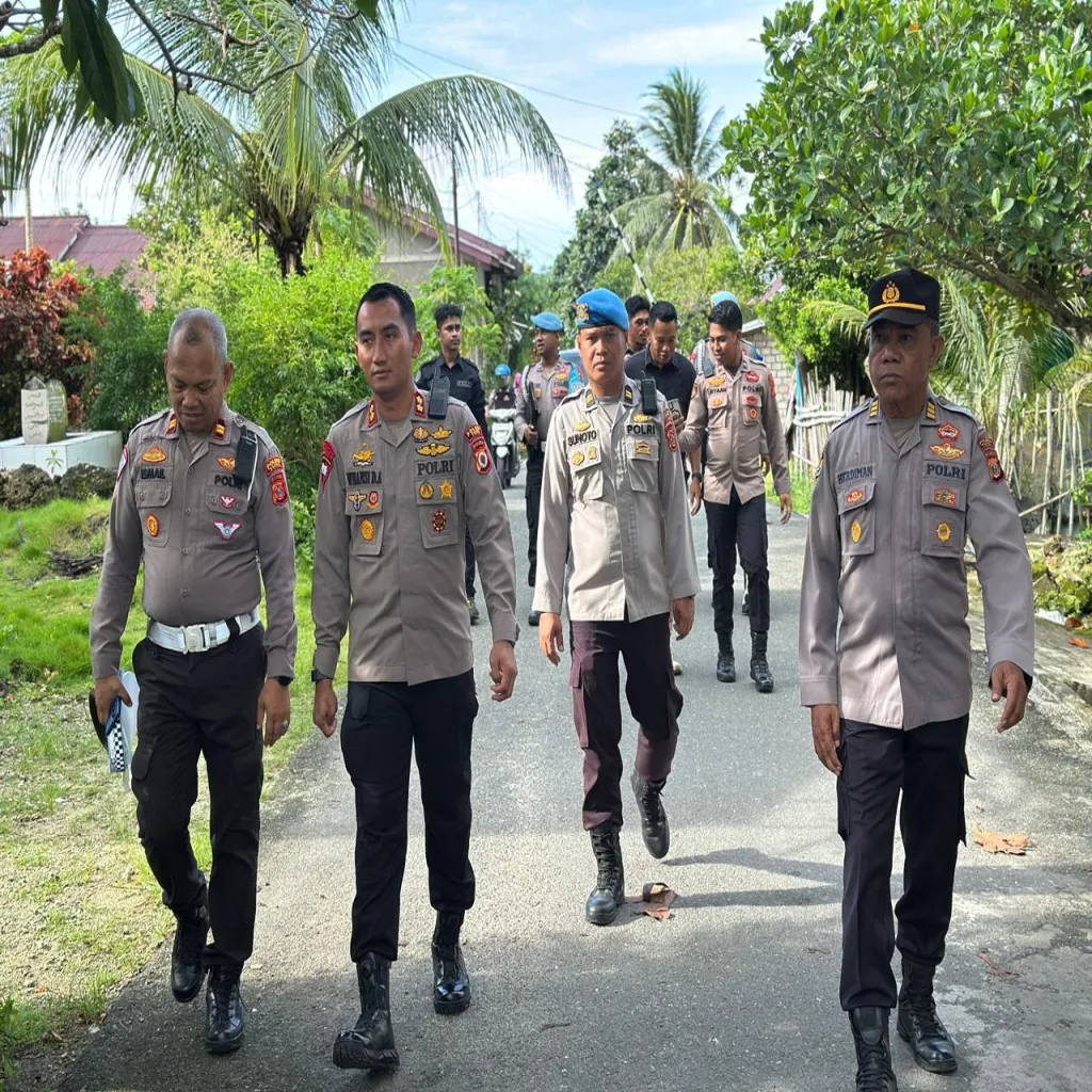 Polres Tual Gelar Kurve Massal di Desa Fiditan, Tindak Lanjut Instruksi Presiden soal Kebersihan