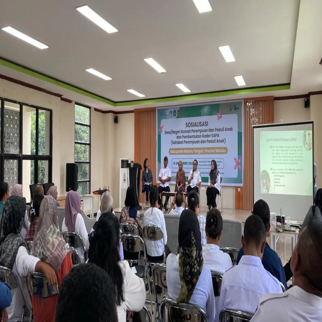 LAPPAN Dan RoCMHI Bersama DP3A Provinsi Maluku Dan DPMNP3A Kabupaten Malteng Laksanakan Sosialisasi Desa Ramah Perempuan Dan Peduli Anak Di Kabupaten Malteng.