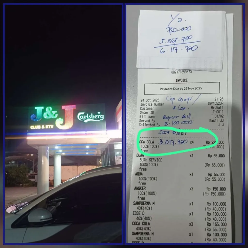 Nota Meledak di J&J Club Batam: Pelanggan Kaget, Manajemen Akui Ulah Karyawan