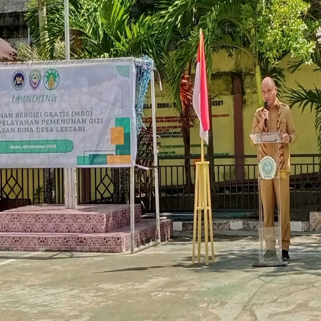 Launching MBG di Aru, Kaidel : Poin penting program makan bergizi gratis adalah pemenuhan gizi tepat sasaran