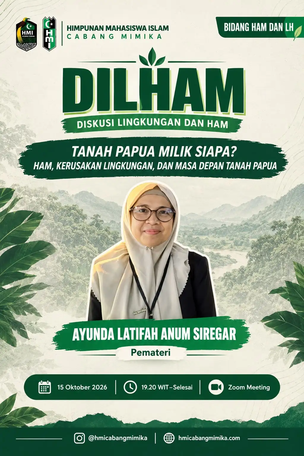 TANAH PAPUA MILIK SIAPA? HMI CABANG MIMIKA GUGAT ARAH PEMBANGUNAN, SOROT HAM DAN KERUSAKAN LINGKUNGAN