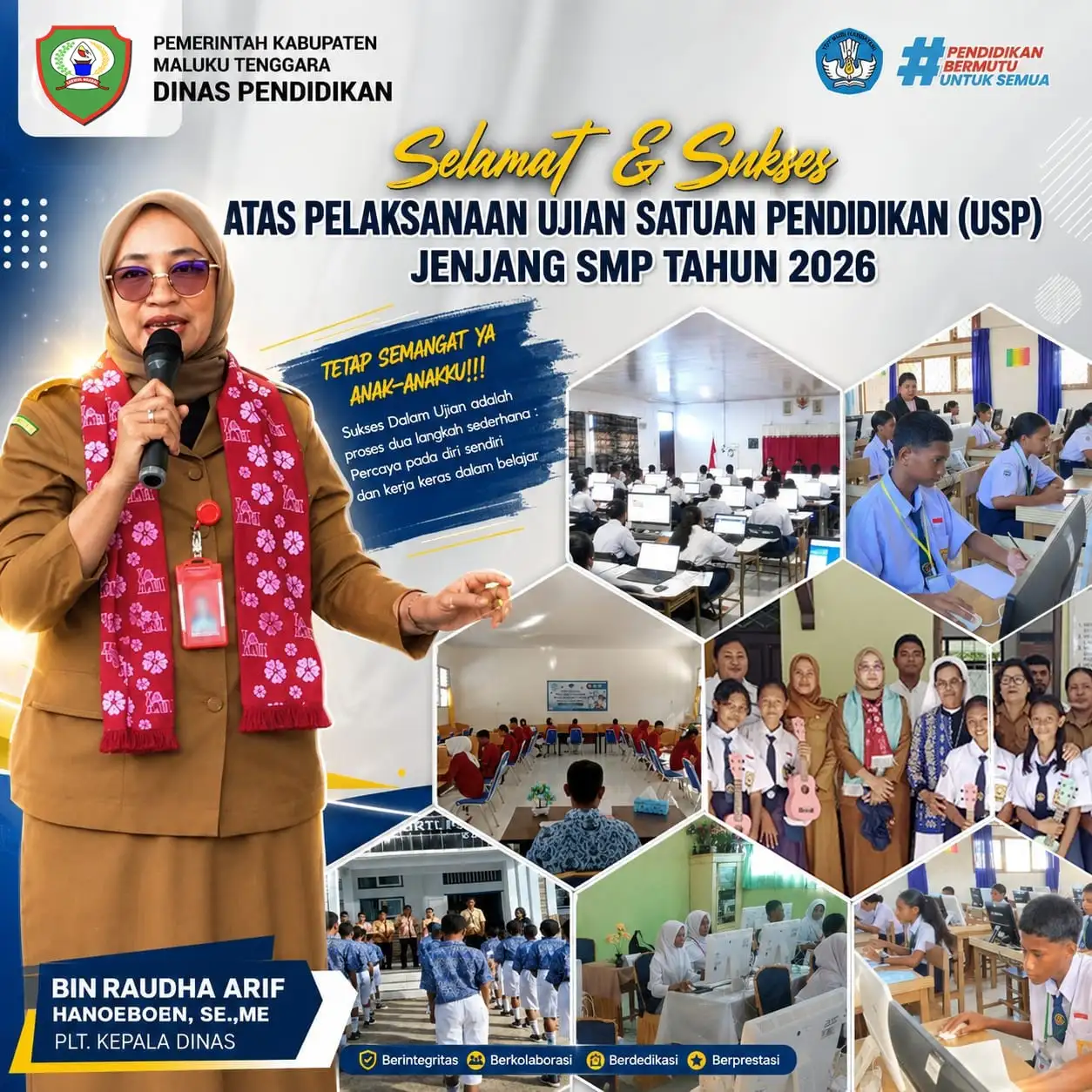 Meski di Luar Daerah, Plt Kadis Pendidikan Malra “Stand By” Monitoring dan Pemantauan USP Jenjang SMP di Kab Maluku Tenggara Secara Virtuall