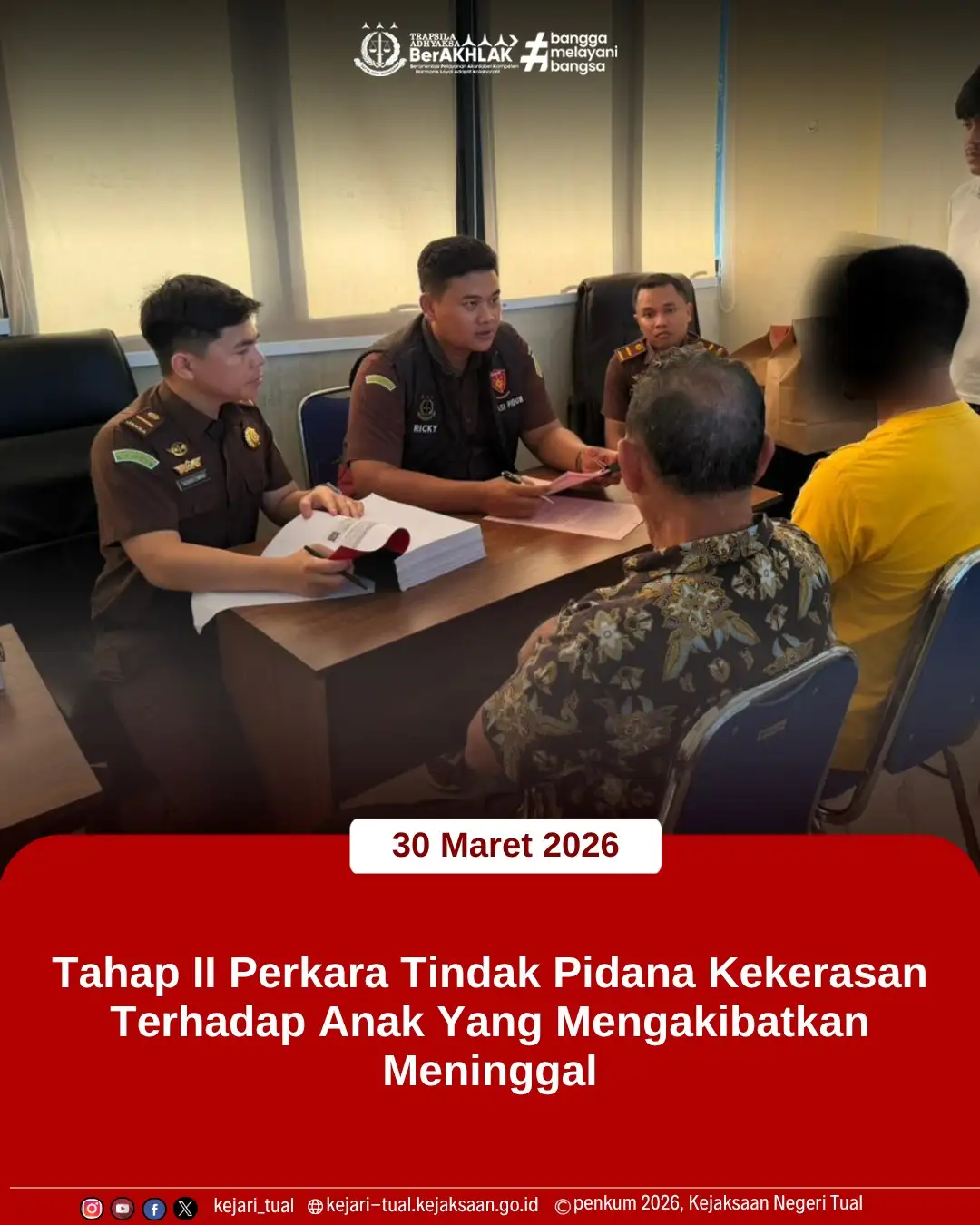 Kasus Kekerasan Anak Berujung Maut di Tual Masuk Tahap Penuntutan, Tersangka Resmi Ditahan