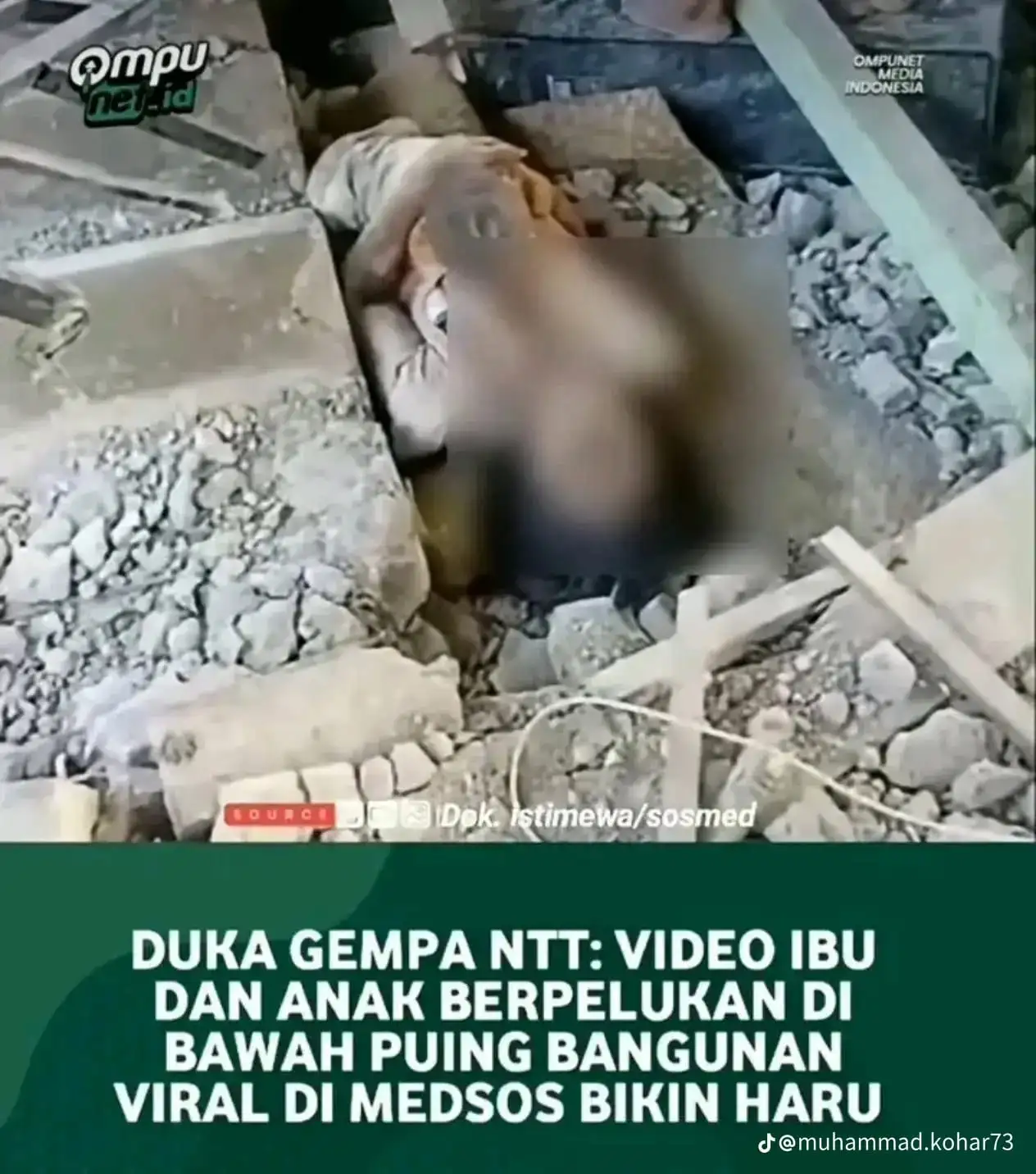 Gempa M7,7 Guncang Nagekeo: Ibu dan Anak Ditemukan Berpelukan di Bawah Reruntuhan, Peringatan Tsunami Dikeluarkan