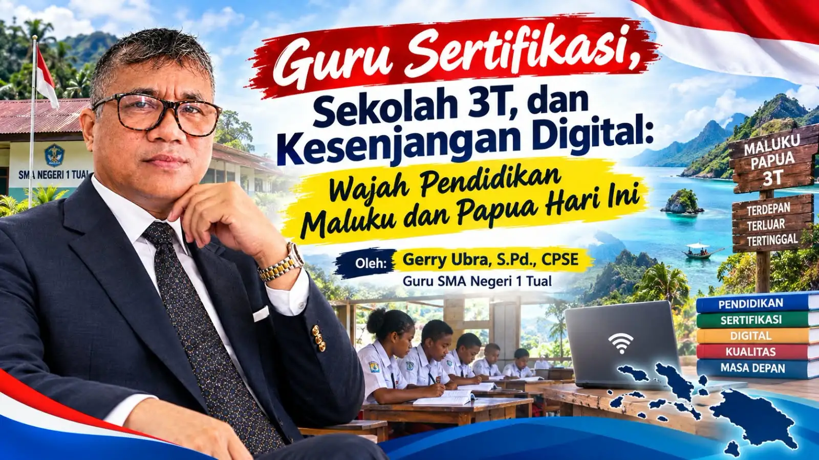 GURU SERTIFIKASI, SEKOLAH 3T, DAN KESENJANGAN DIGITAL: WAJAH PENDIDIKAN MALUKU DAN PAPUA HARI INI