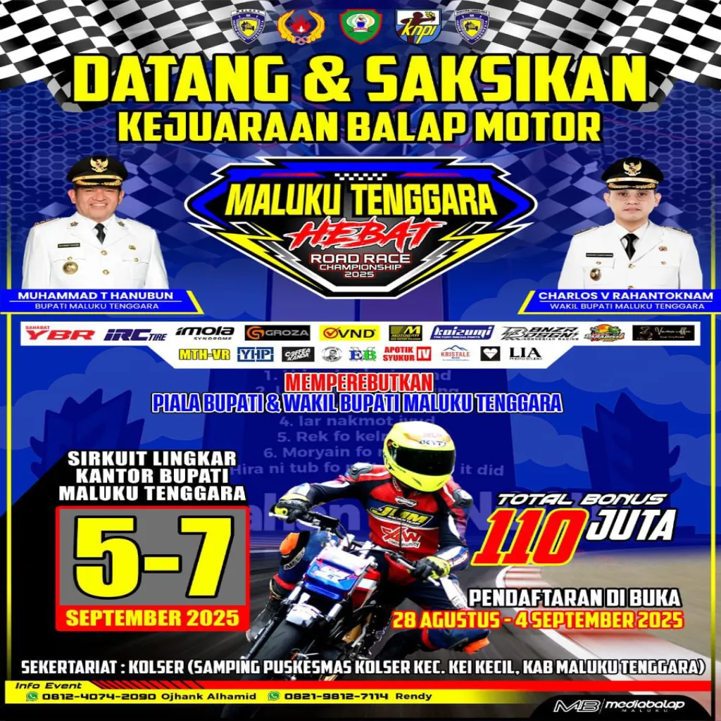 KNPI Dukung Road Race Maluku Tenggara Hebat 2025: Ajang Bakat, Sportivitas, dan Kebanggaan Pemuda