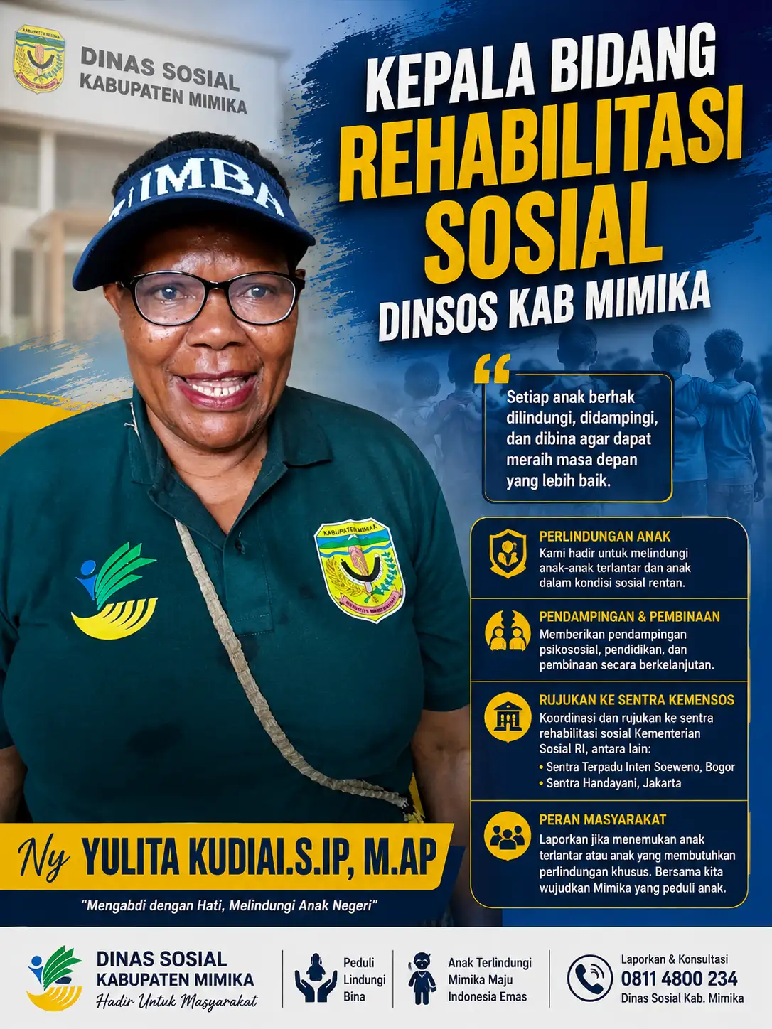 Dinsos Mimika Perkuat Rehabilitasi Sosial, Anak Terlantar Diprioritaskan Dapat Pembinaan