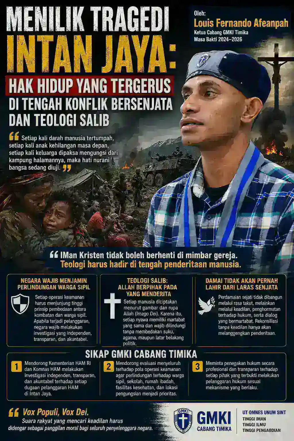 MENILIK TRAGEDI INTAN JAYA: HAK HIDUP YANG TERGERUS DI TENGAH KONFLIK BERSENJATA DAN TEOLOGI SALIB