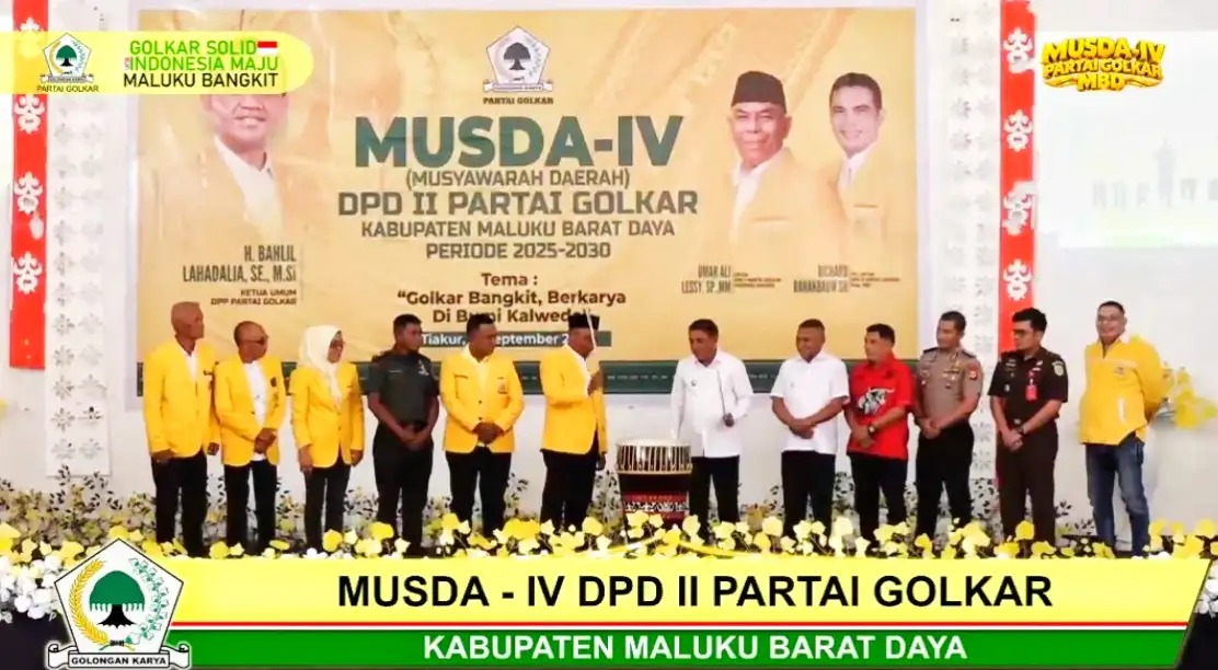 MUSDA IV GOLKAR MBD RESMI DIBUKA, BUPATI NOACH SERUKAN KEBERSAMAAN: SIAPA PUN TERPILIH HARUS DITERIMA