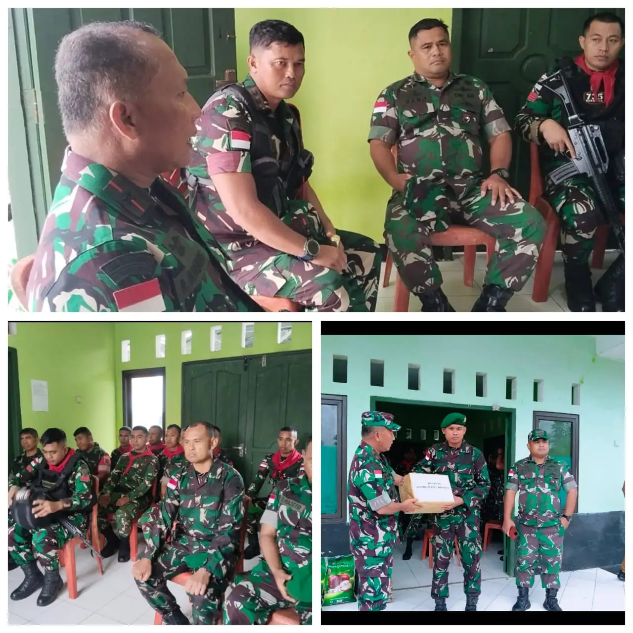 DANREM 151/BINAIYA LAKUKAN PENINJAUAN POS SATGAS PAMPUTER DI PULAU KISAR