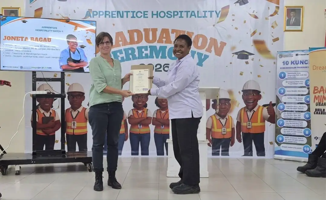 Program Apprentice Hospitality IPN–PTFI Luluskan 11 Pemuda Papua, Siap Kerja di Industri Pariwisata