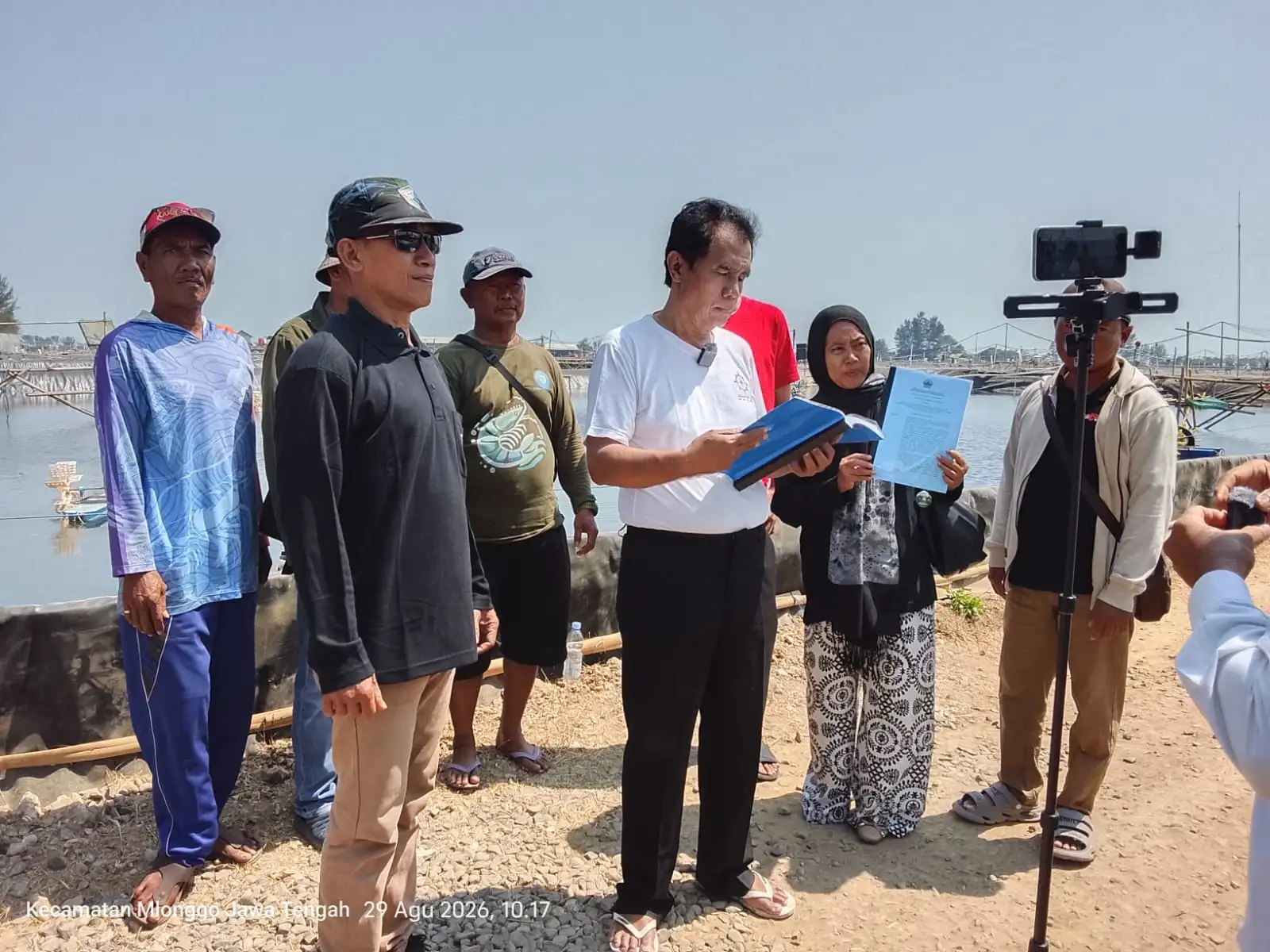 Kantongi Persetujuan DPLH dari Gubernur Jateng, Riyanta Ketum Ormas GJL Dukung Investasi Budidaya Tambak Udang Pro Lingkungan