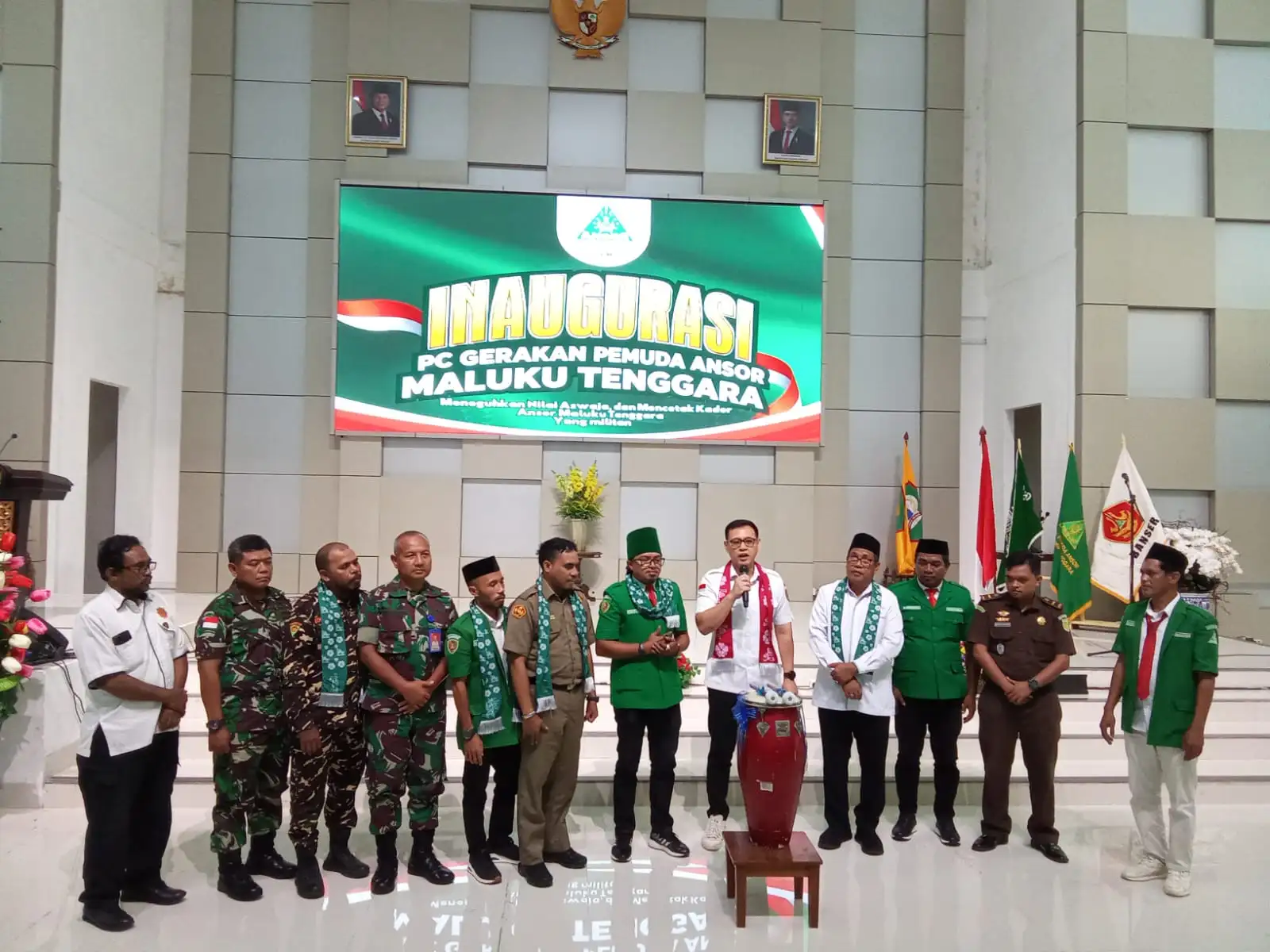 WABUP MALRA CHARLOS VIALI RAHANTOKNAM SERUKAN KADER ANSOR JADI GARDA PERDAMAIAN DAN PENJAGA NKRI