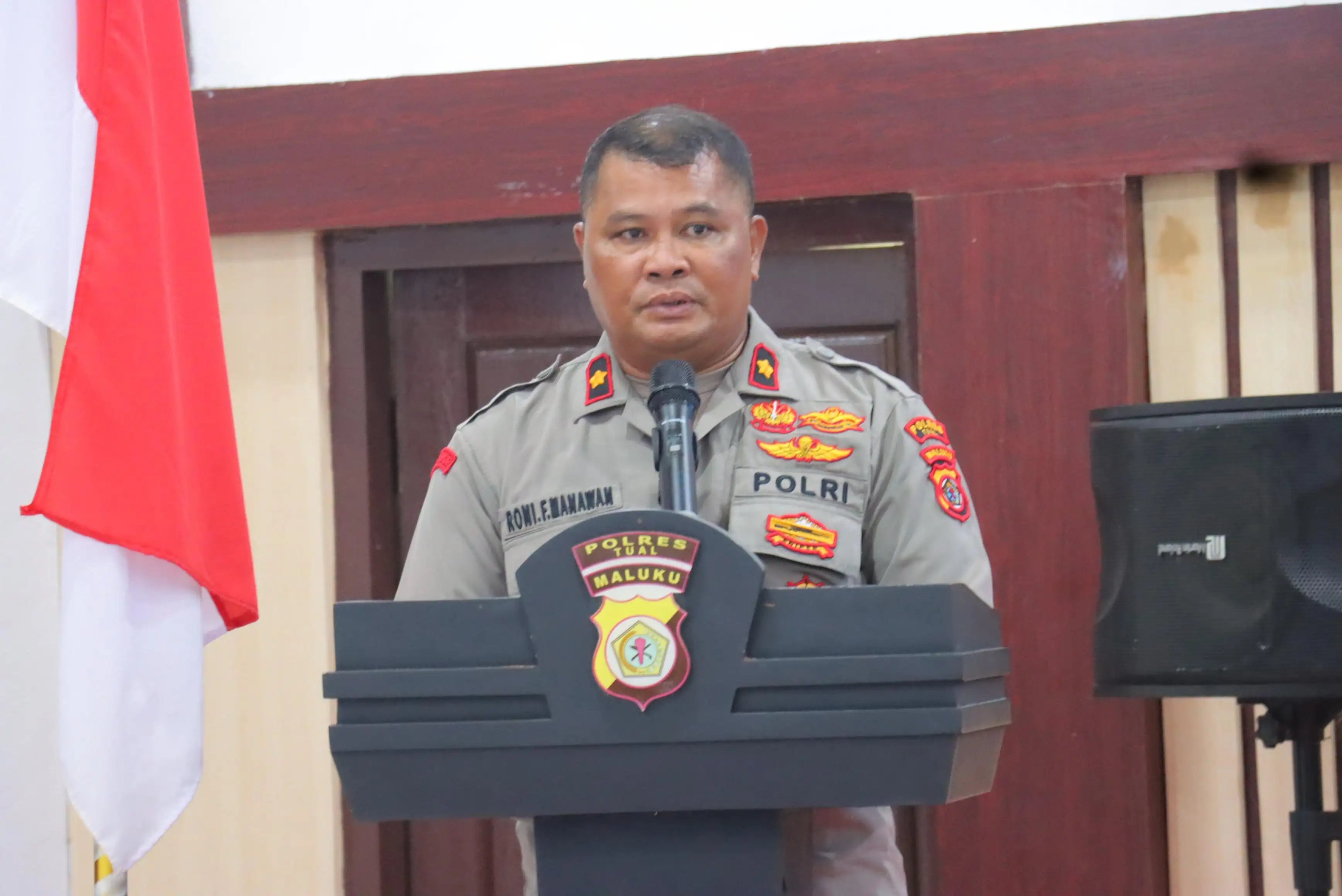 Polres Tual Matangkan Pengamanan Idul Fitri Lewat Lat Pra Operasi Ketupat Salawaku 2026