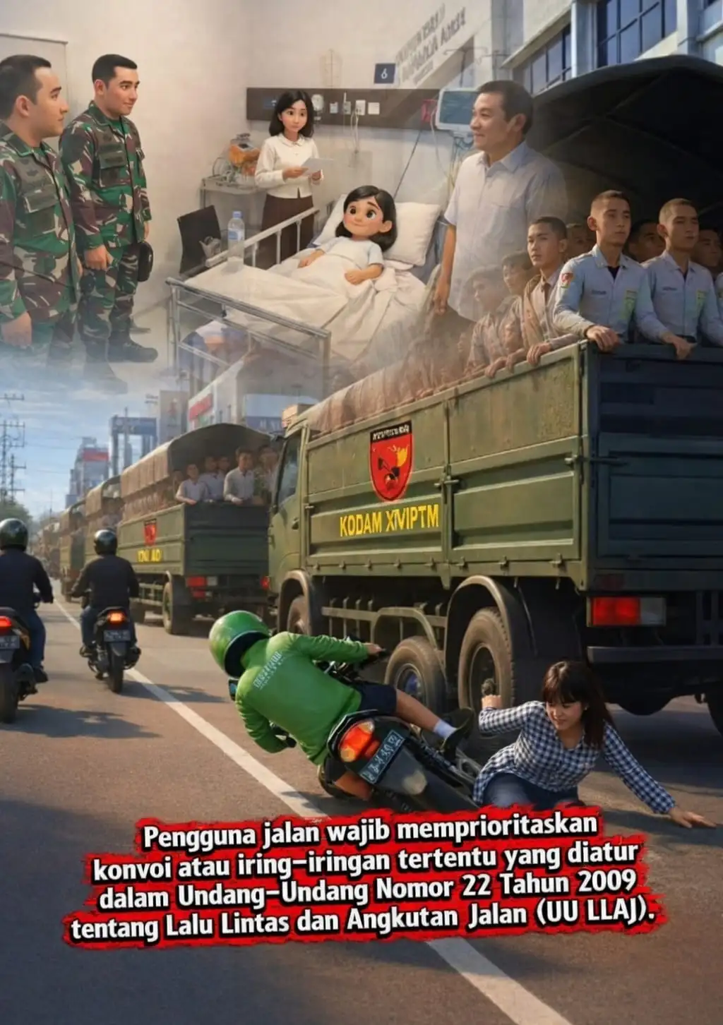 Bantah Isu Tabrak Lari, Kodam XV/Pattimura Beri Perhatian Penuh dan Bantu Biayai Pengobatan Korban Kecelakaan