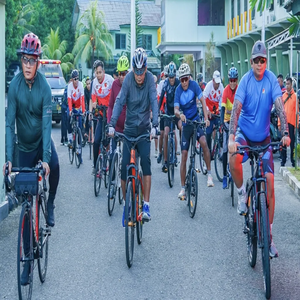 GOWES BARENG, DANREM 151/BINAIYA  BERI PESAN PENTINGNYA MENJAGA KESEHATAN