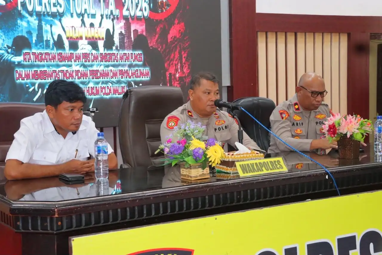 Matangkan Persiapan, Polres Tual Gelar Latihan Pra Operasi Simpatik Salawaku 2026