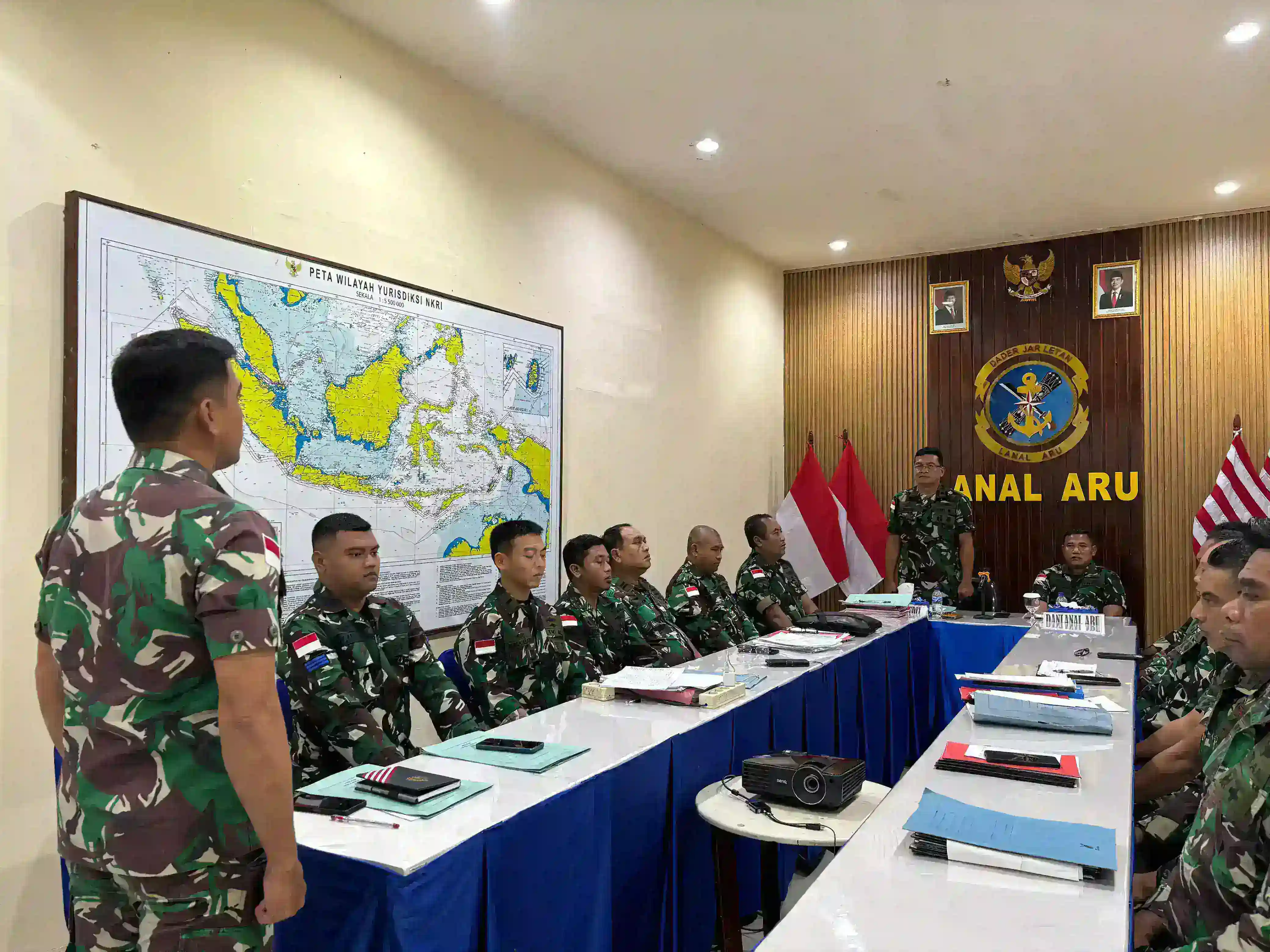 Tim Audit Kinerja Inspektorat Kodaeral IX Tuntaskan Tugas Pemeriksaan di Lanal Aru