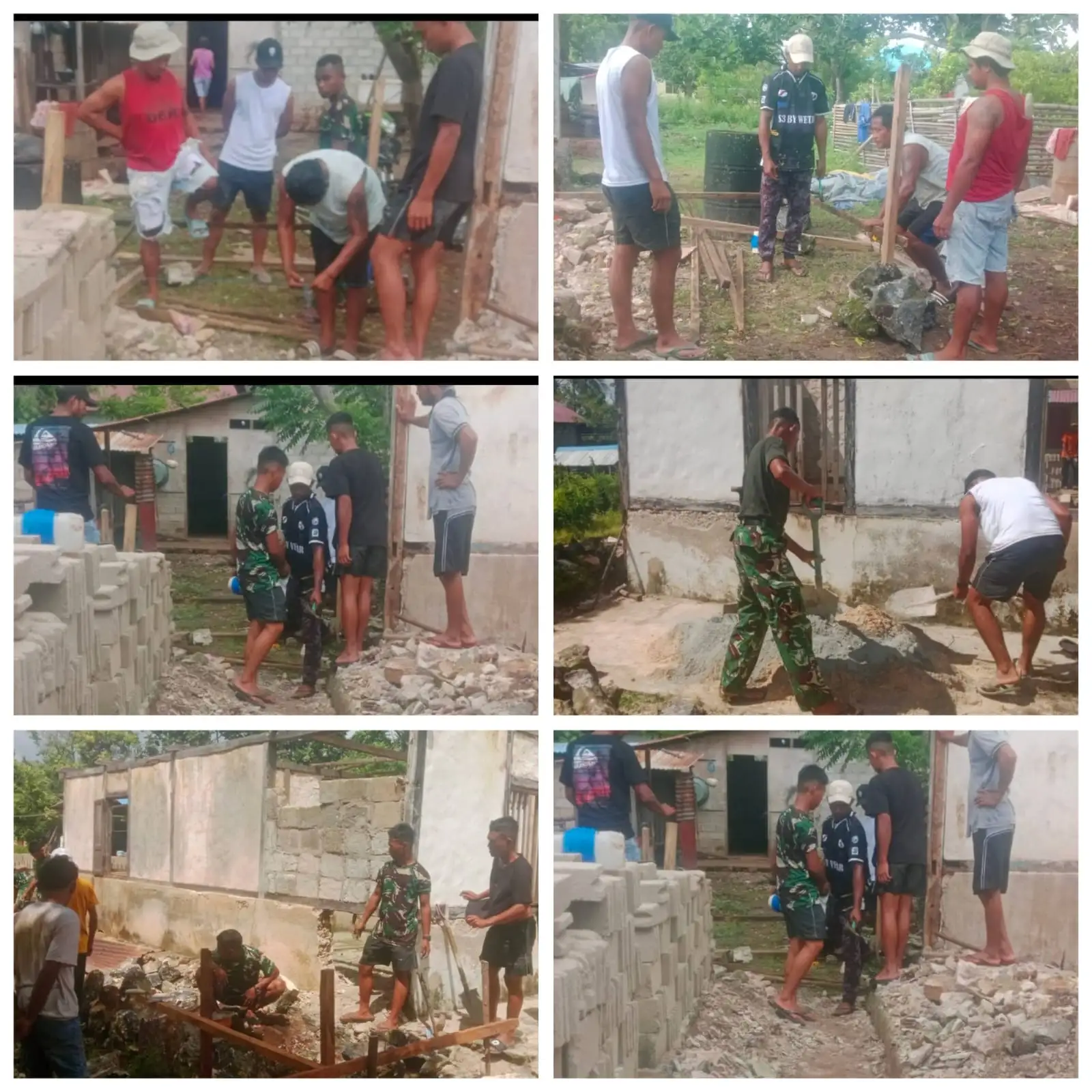 BEDAH RUMAH PENUH HARAPAN: SATGAS TMMD KE-128 KODIM 1511/PULAU MOA HADIRKAN SENYUM BARU UNTUK KELUARGA BAPAK MARTHEN KAIDALU