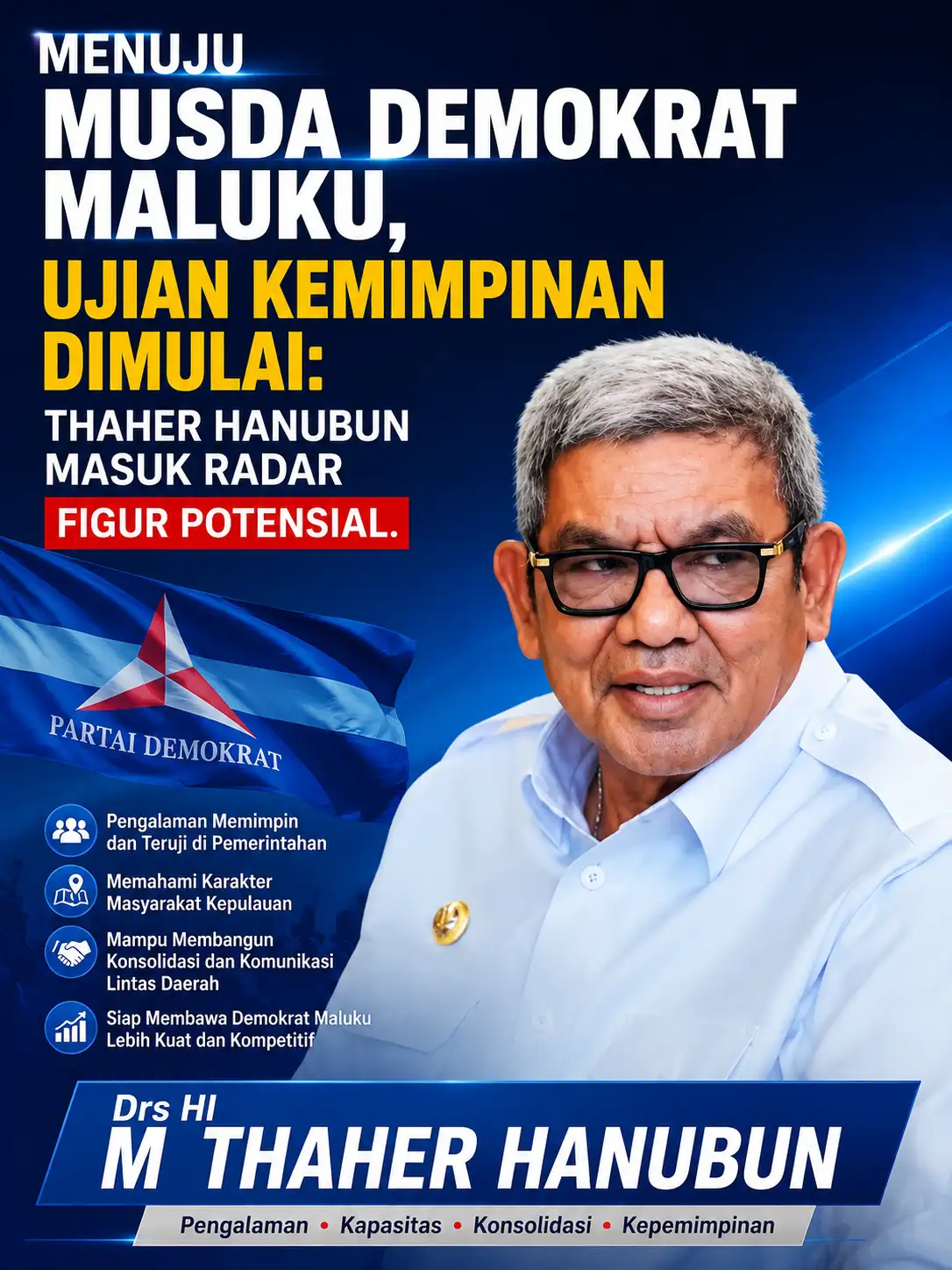 Menuju Musda Demokrat Maluku, Ujian Kepemimpinan Dimulai: Thaher Hanubun Masuk Radar Figur Potensial