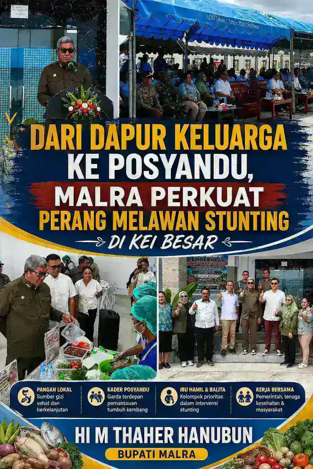 Dari Dapur Keluarga ke Posyandu, Malra Perkuat Perang Melawan Stunting di Kei Besar