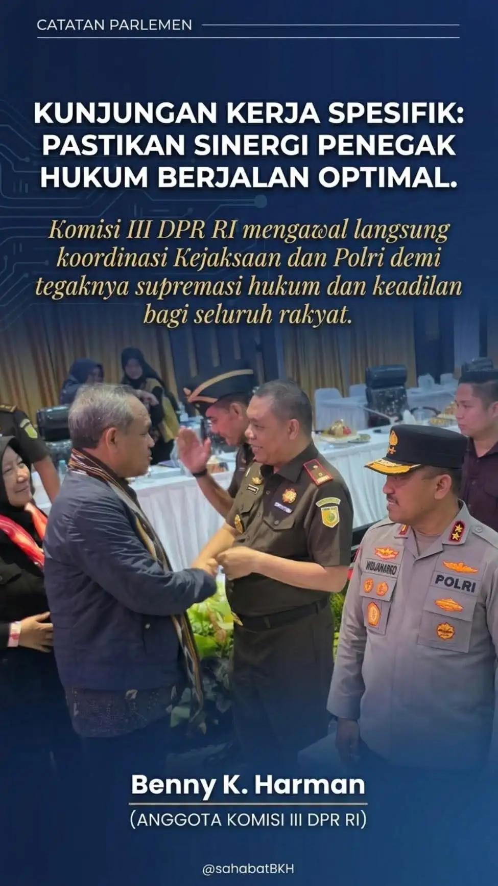 Komisi III DPR RI Tinjau Pengawasan Hukum di Sulawesi Tenggara, Tekankan KUHP-KUHAP Baru sebagai Pelindung Hak Rakyat